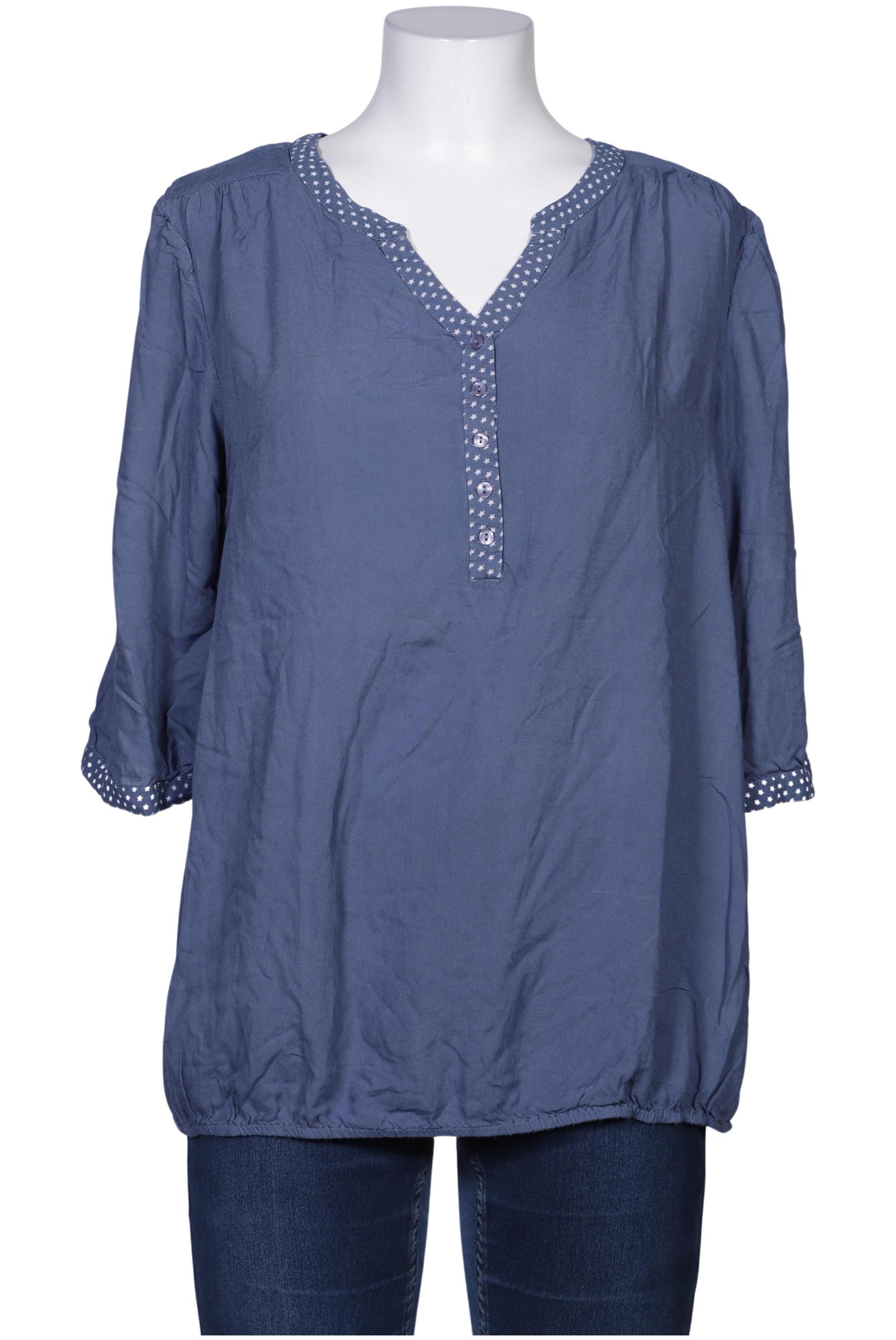 

sheego Damen Bluse, blau, Gr. 42