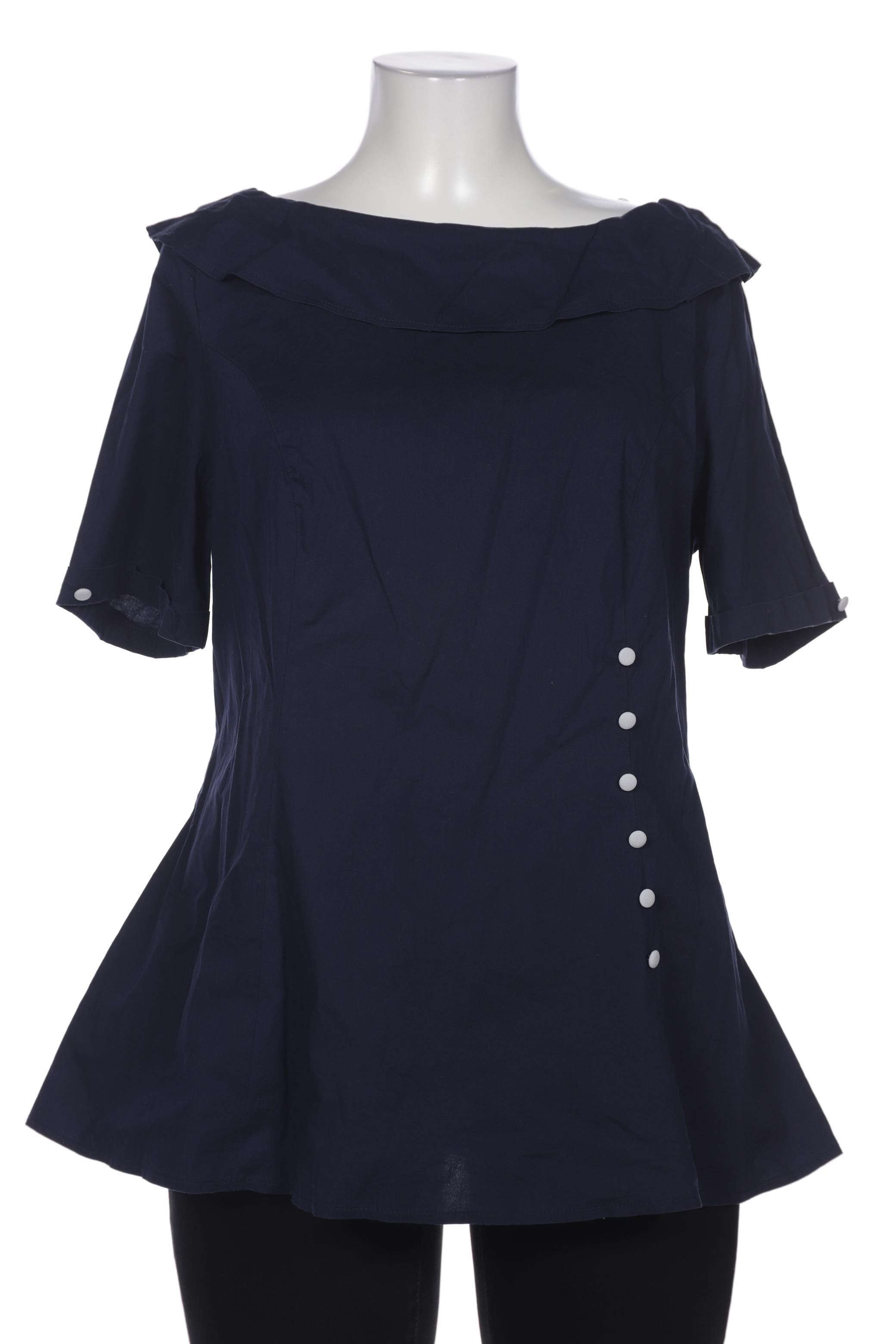 

sheego Damen Bluse, marineblau, Gr. 46