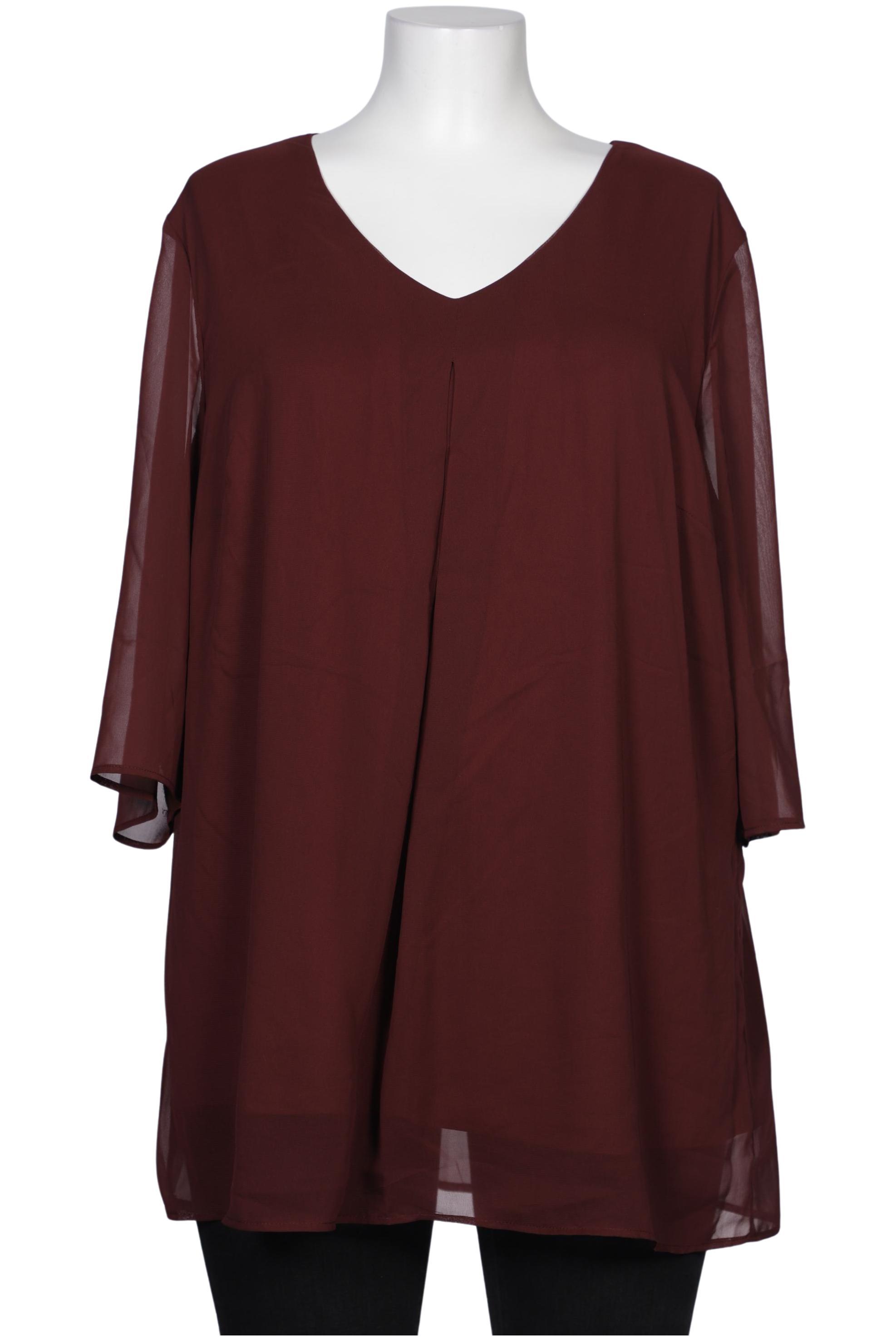 

sheego Damen Bluse, bordeaux, Gr. 48