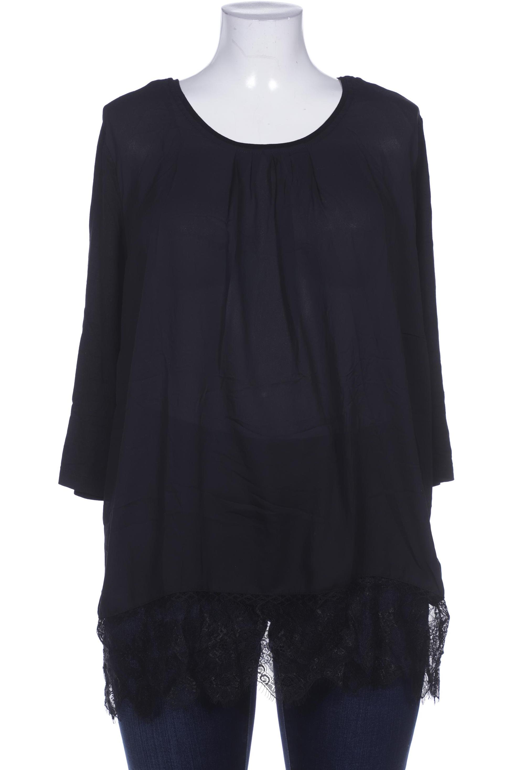 

sheego Damen Bluse, schwarz