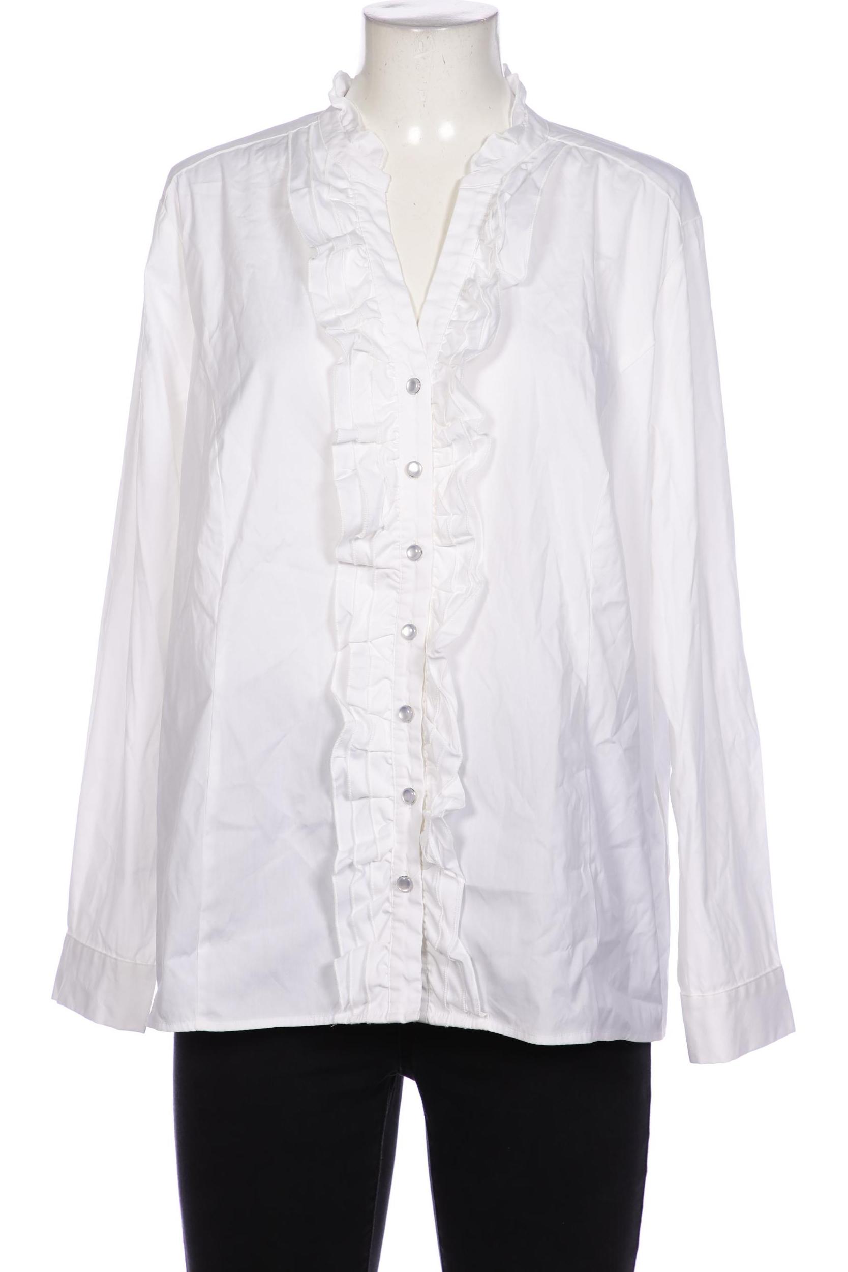 

sheego Damen Bluse, weiß, Gr. 48