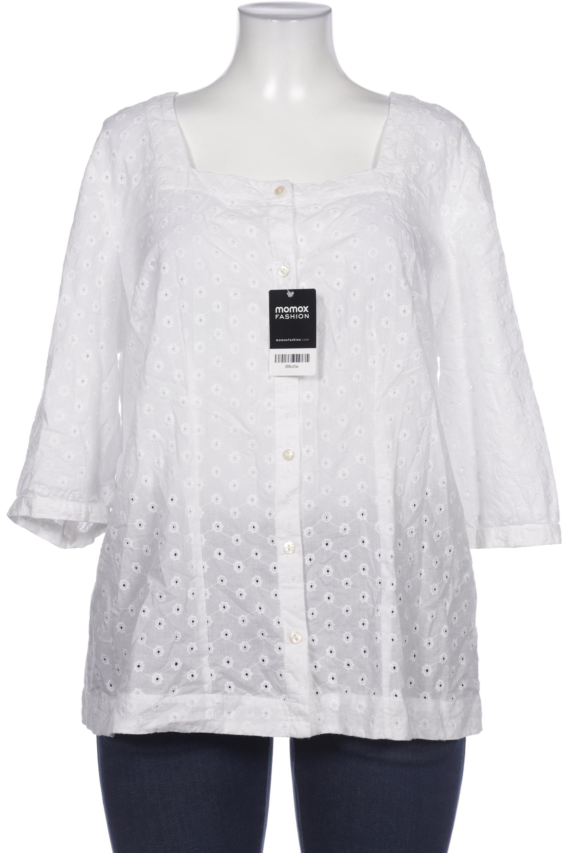 

sheego Damen Bluse, weiß