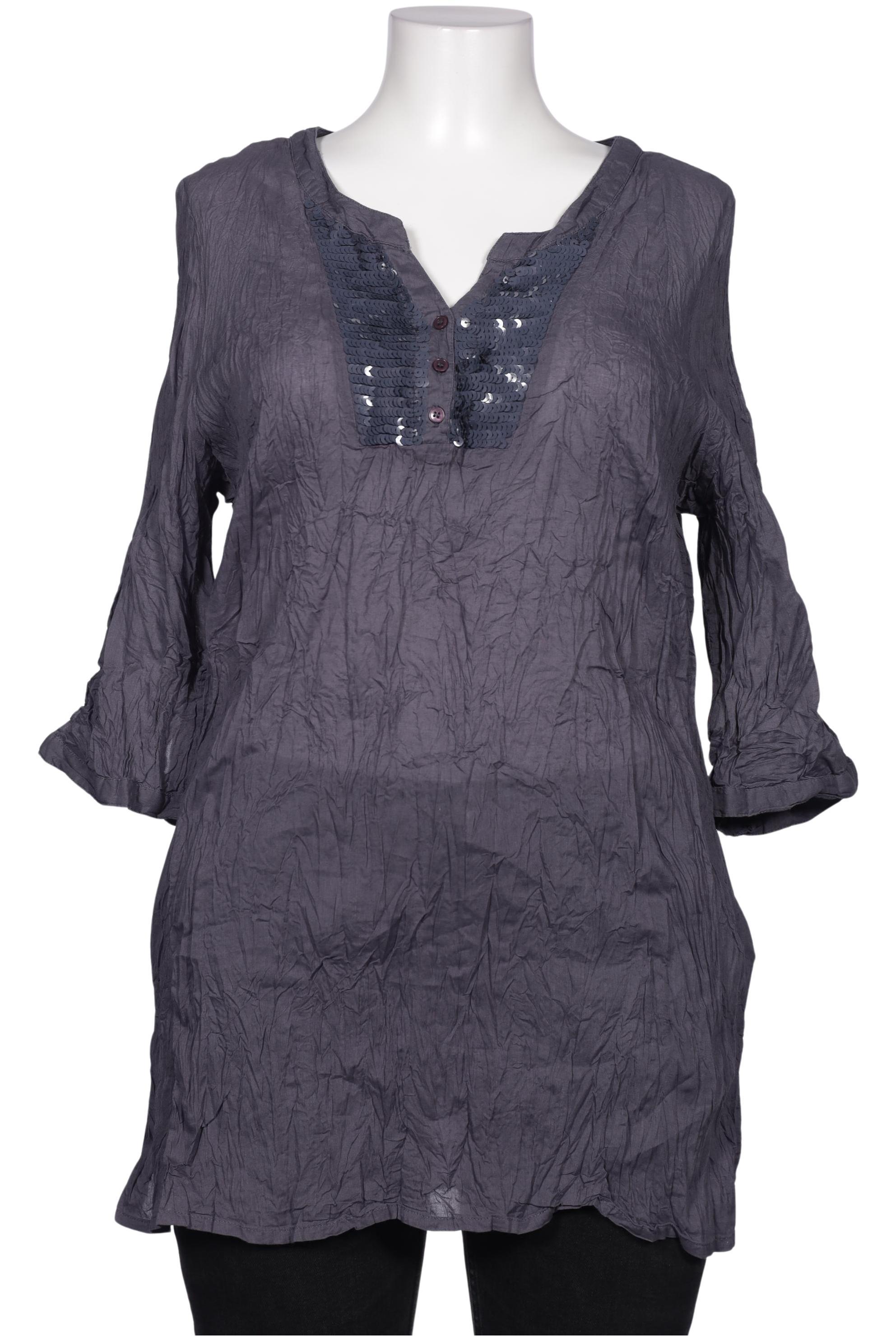 

sheego Damen Bluse, grau, Gr. 46