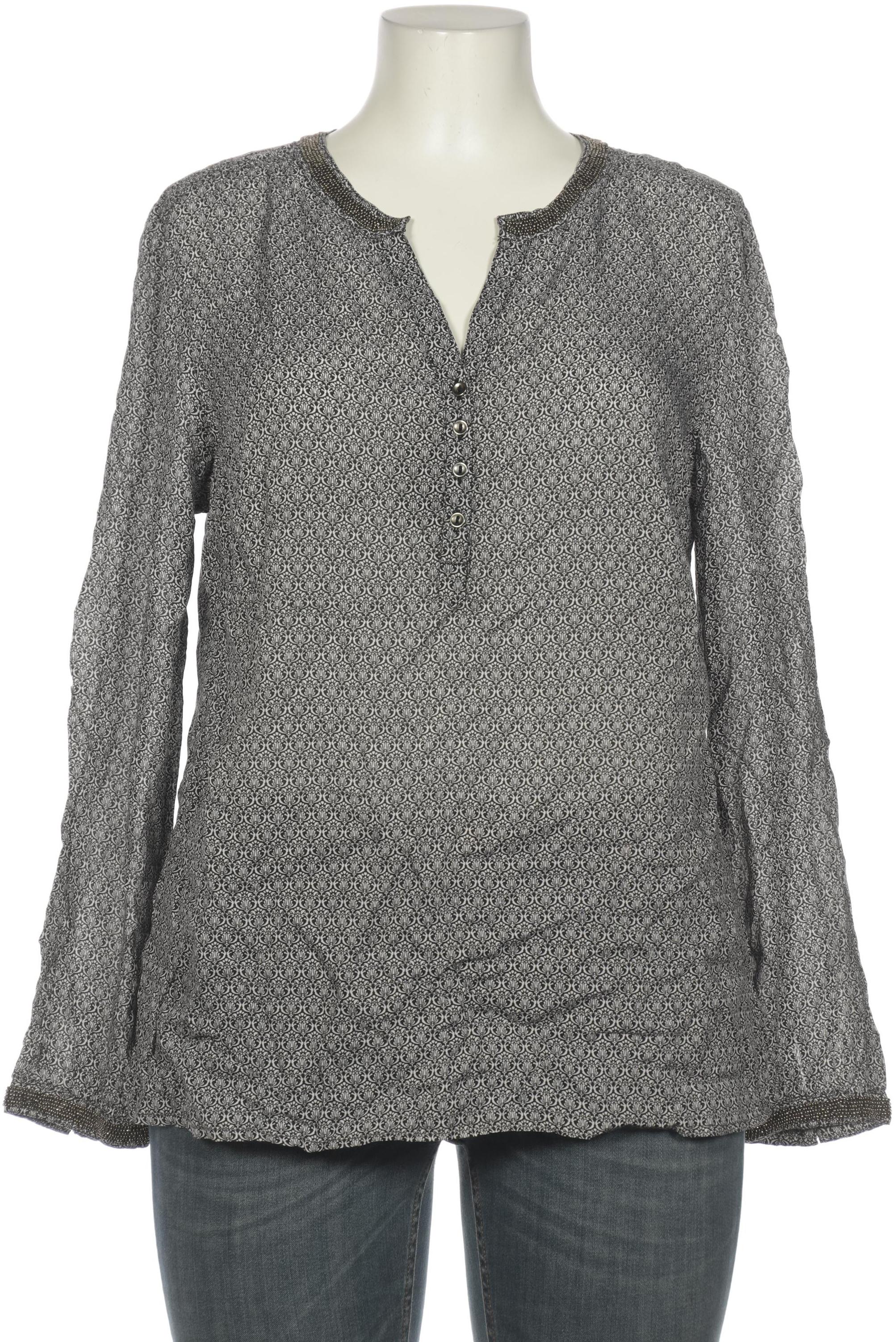 

sheego Damen Bluse, grau, Gr. 46