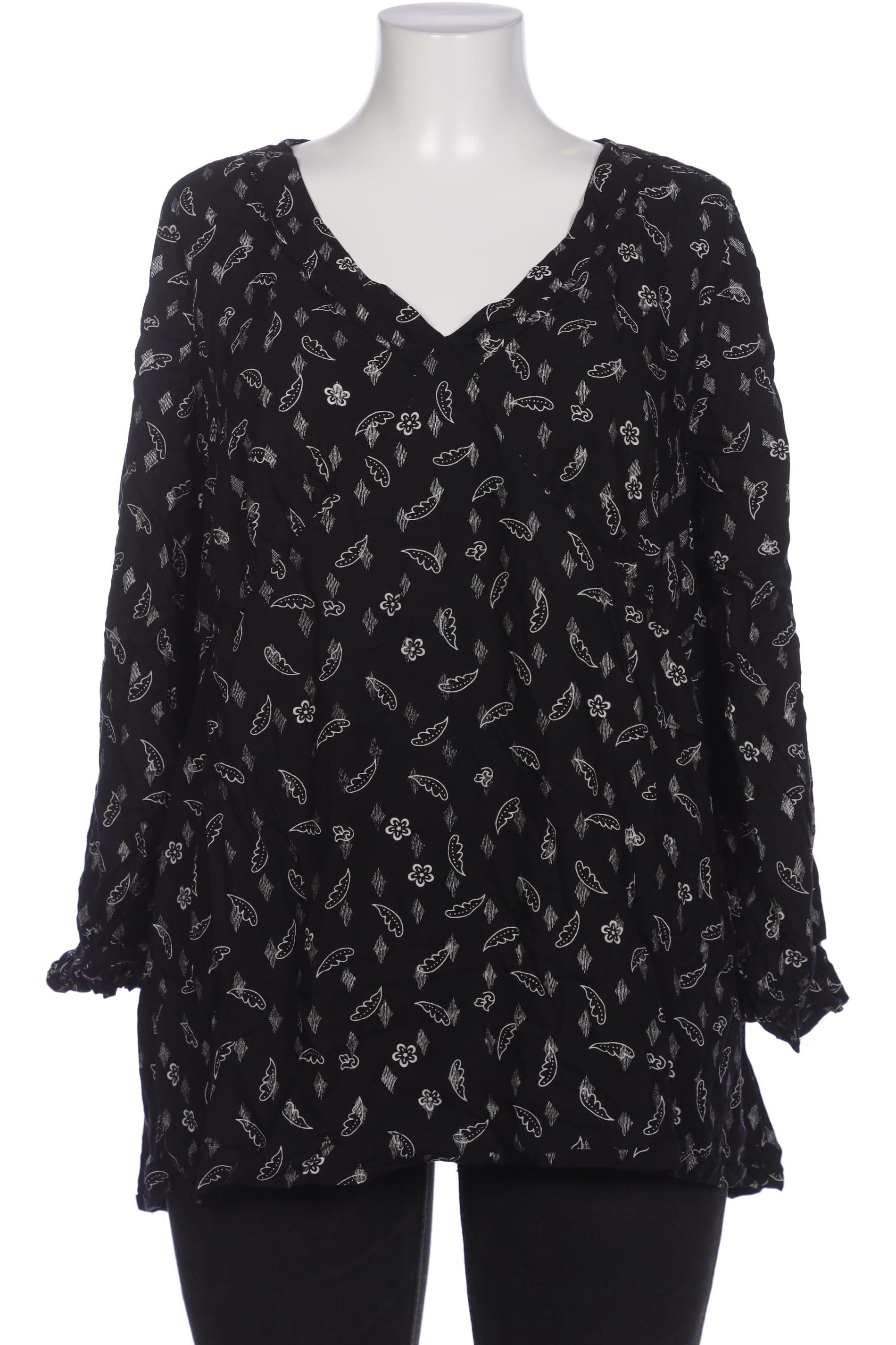 

sheego Damen Bluse, schwarz, Gr. 48