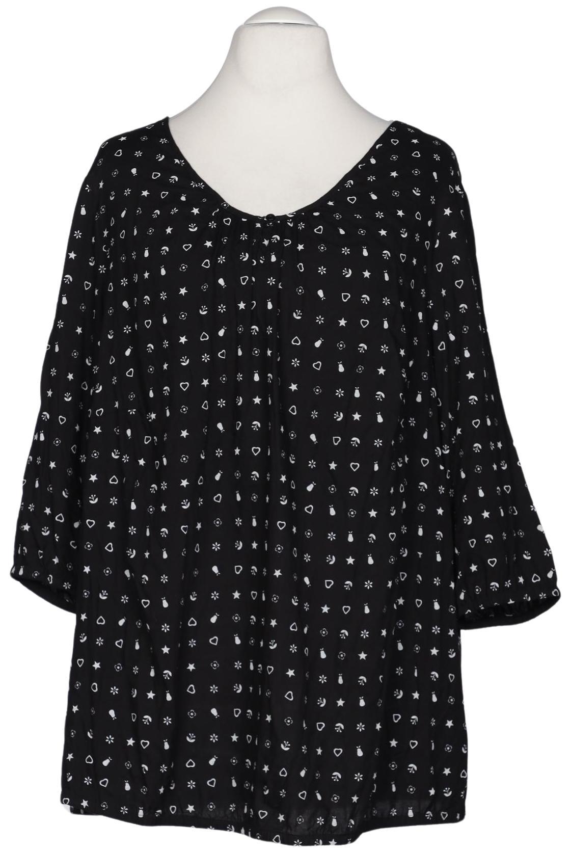 

sheego Damen Bluse, schwarz, Gr. 56