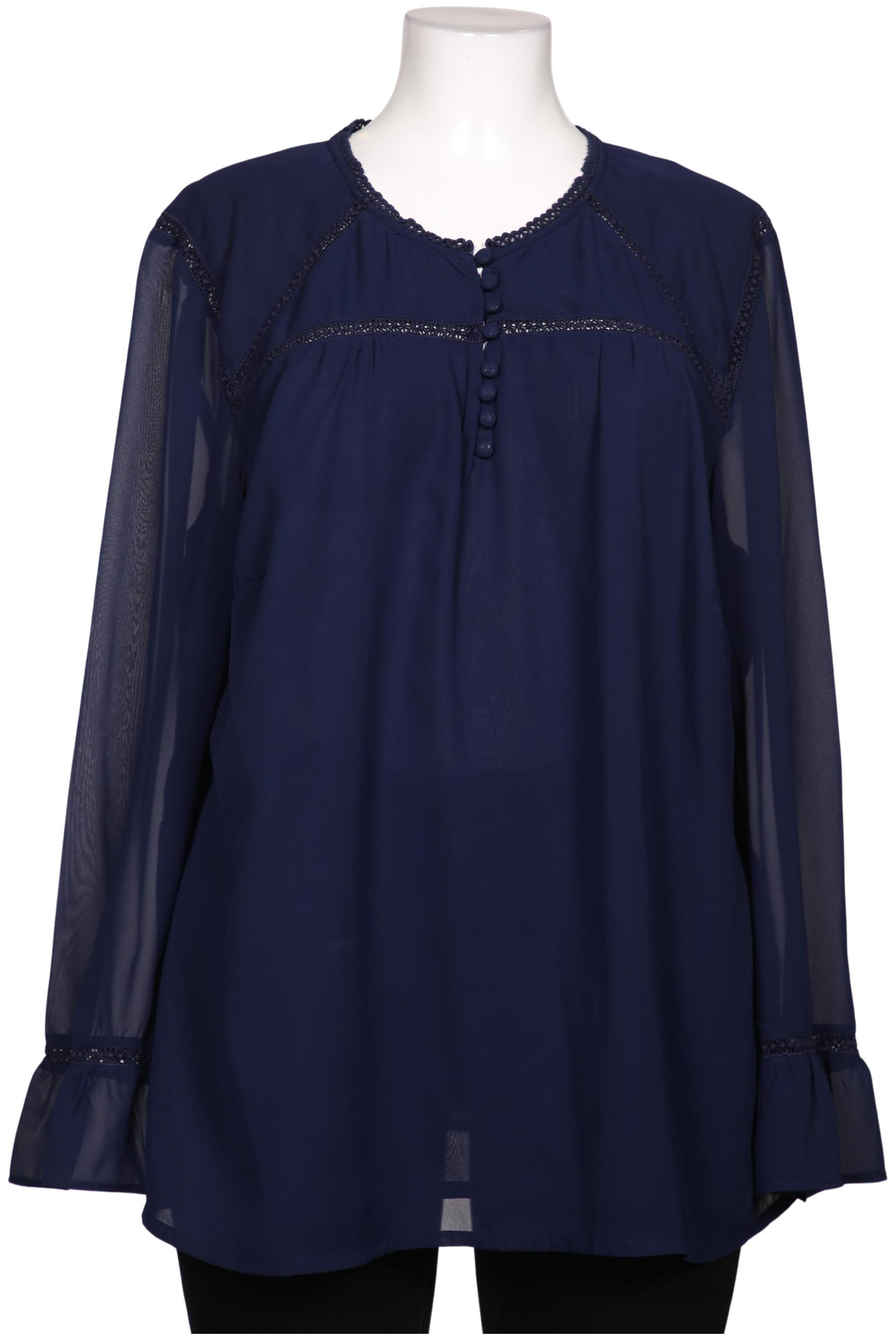 

sheego Damen Bluse, marineblau, Gr. 48