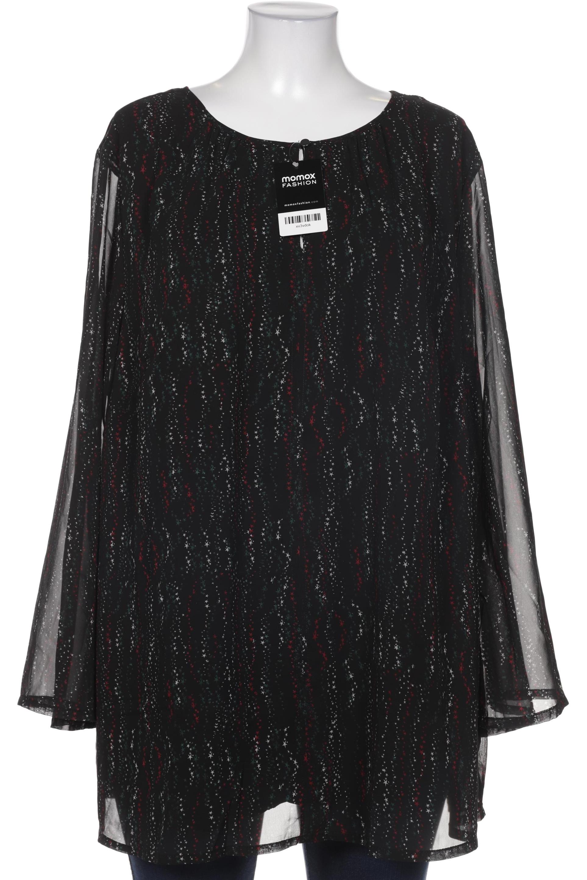 

sheego Damen Bluse, schwarz, Gr. 52