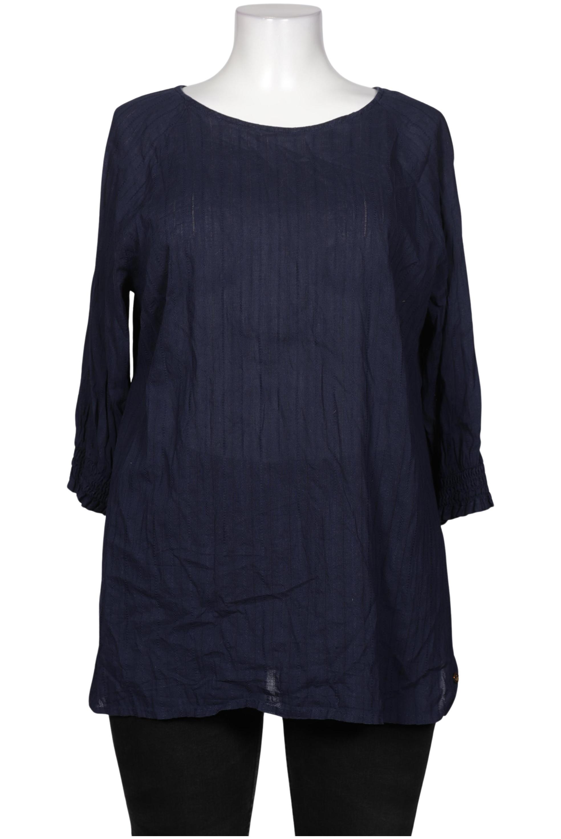 

sheego Damen Bluse, marineblau, Gr. 46