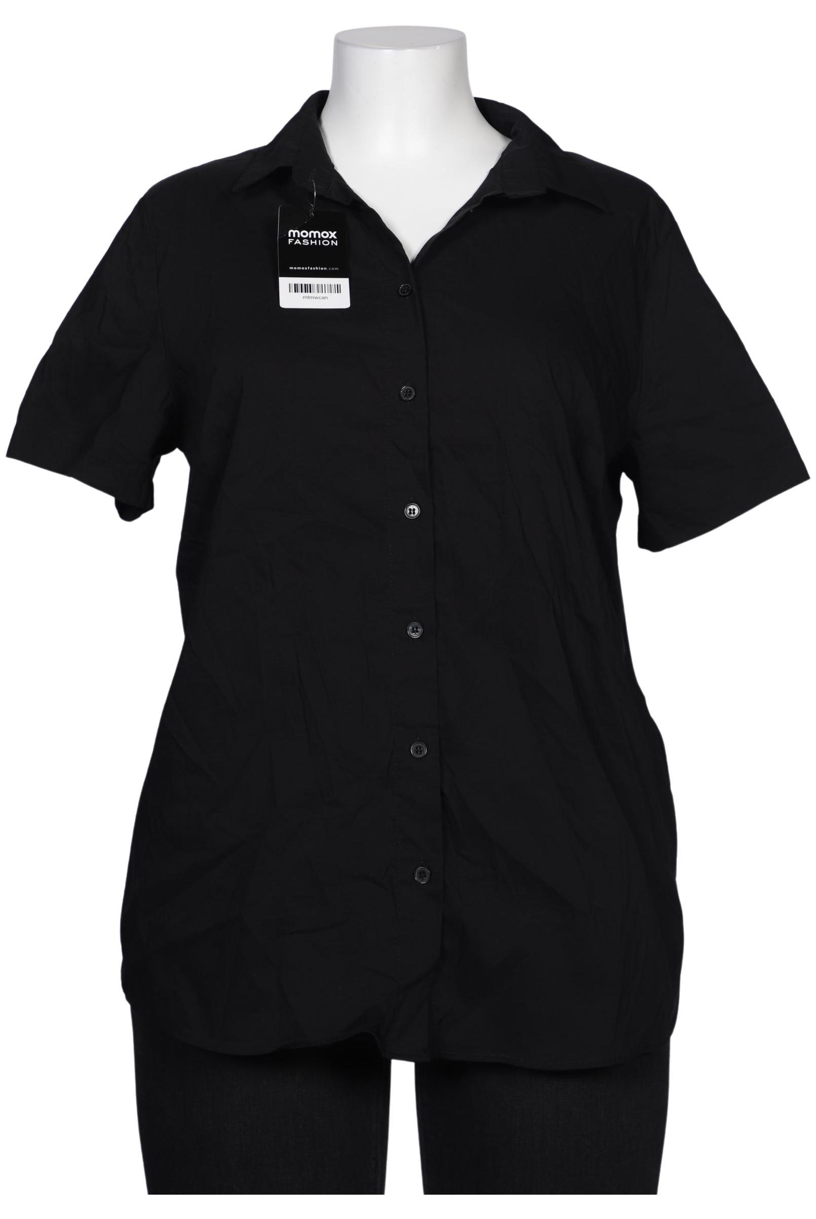 

sheego Damen Bluse, schwarz, Gr. 46