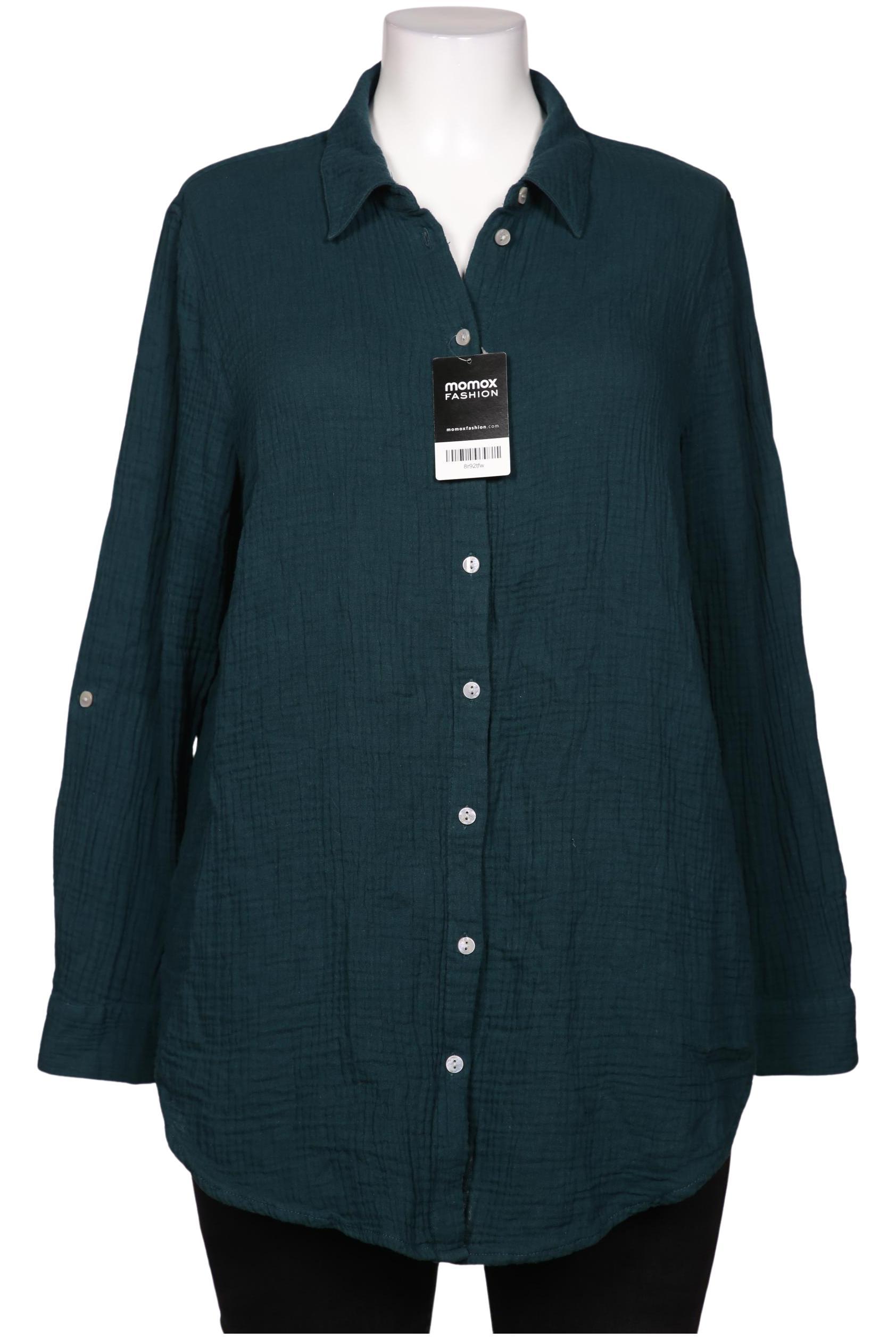 

sheego Damen Bluse, türkis, Gr. 46