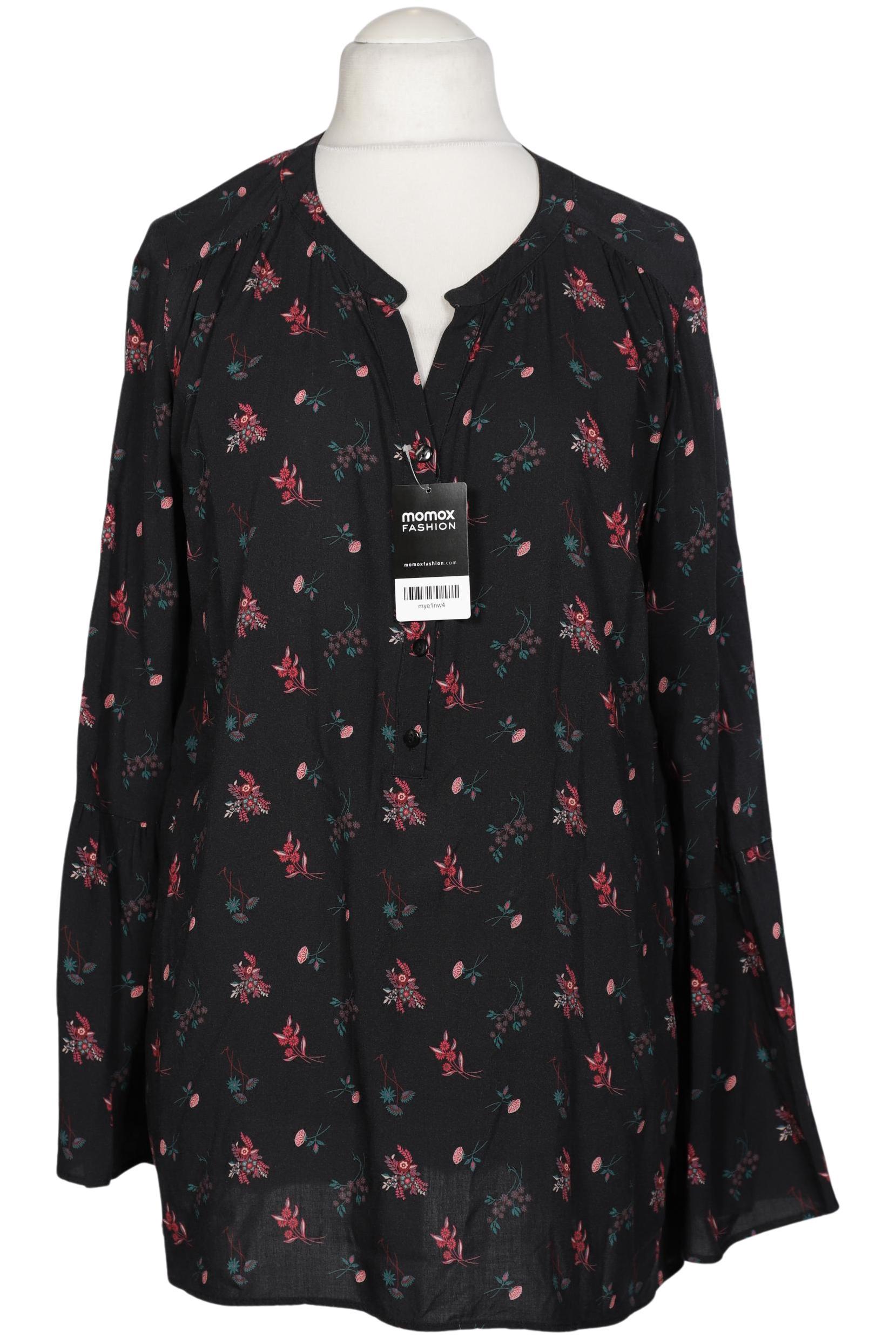 

sheego Damen Bluse, schwarz, Gr. 46