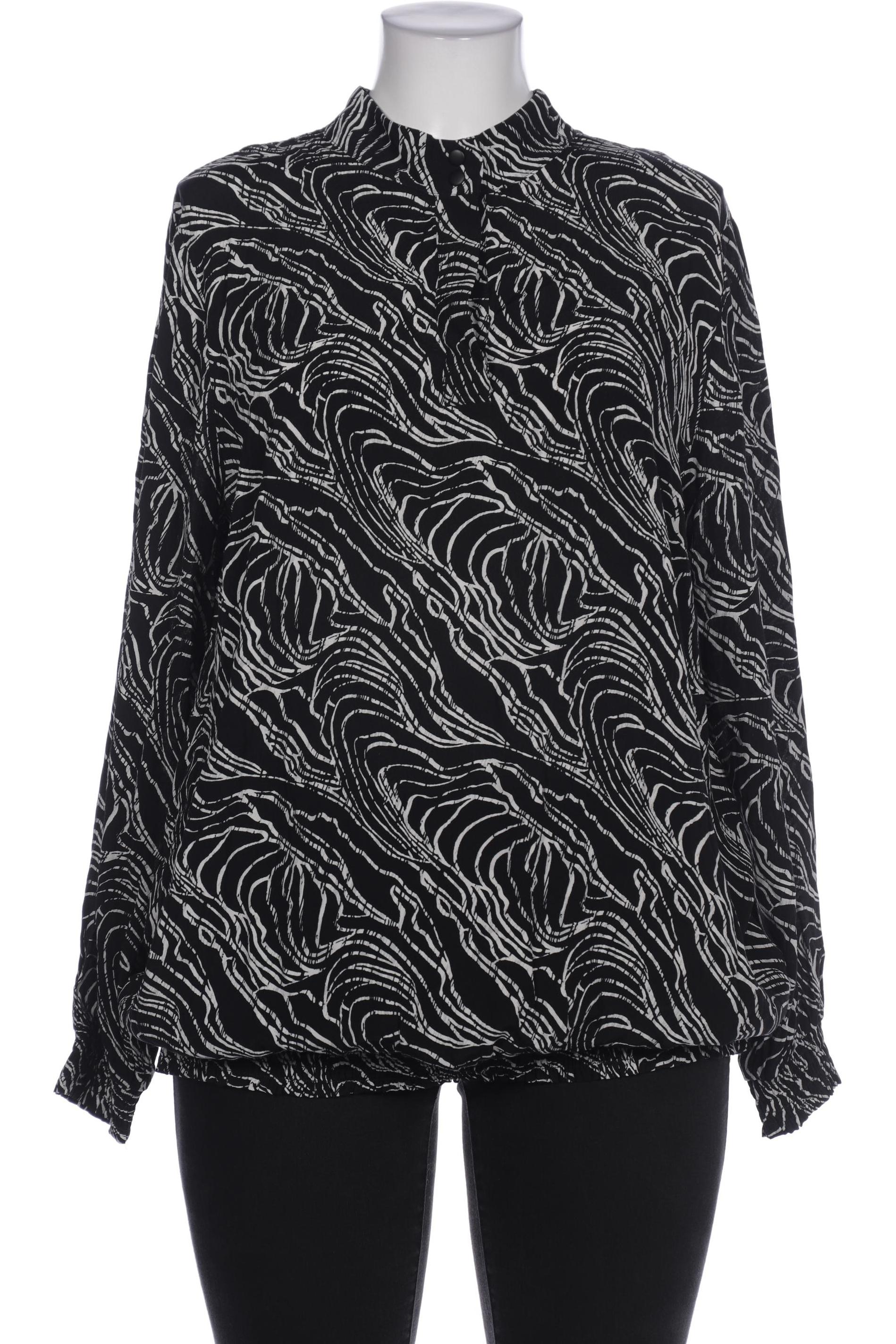 

sheego Damen Bluse, schwarz, Gr. 46