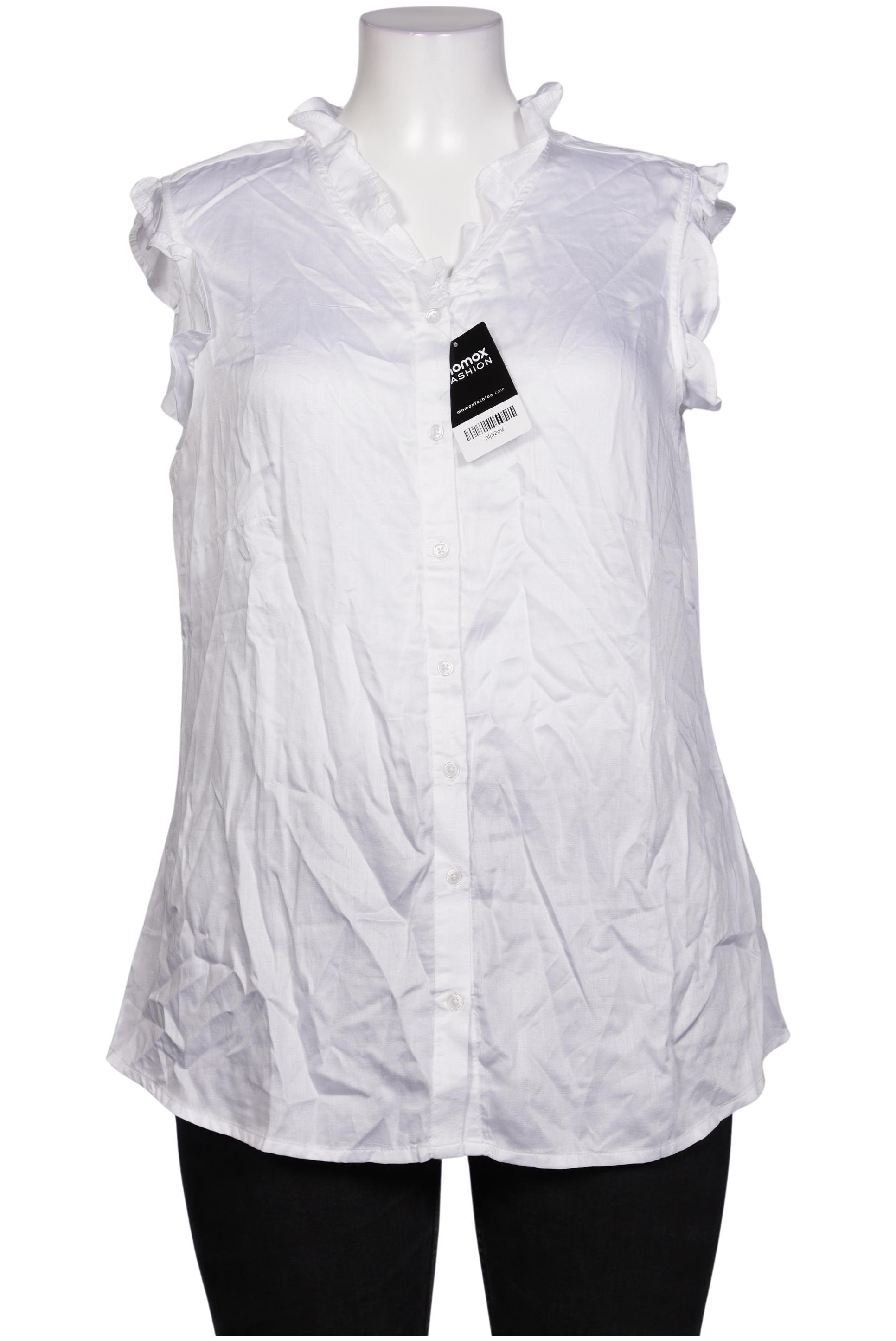 

sheego Damen Bluse, weiß, Gr. 44