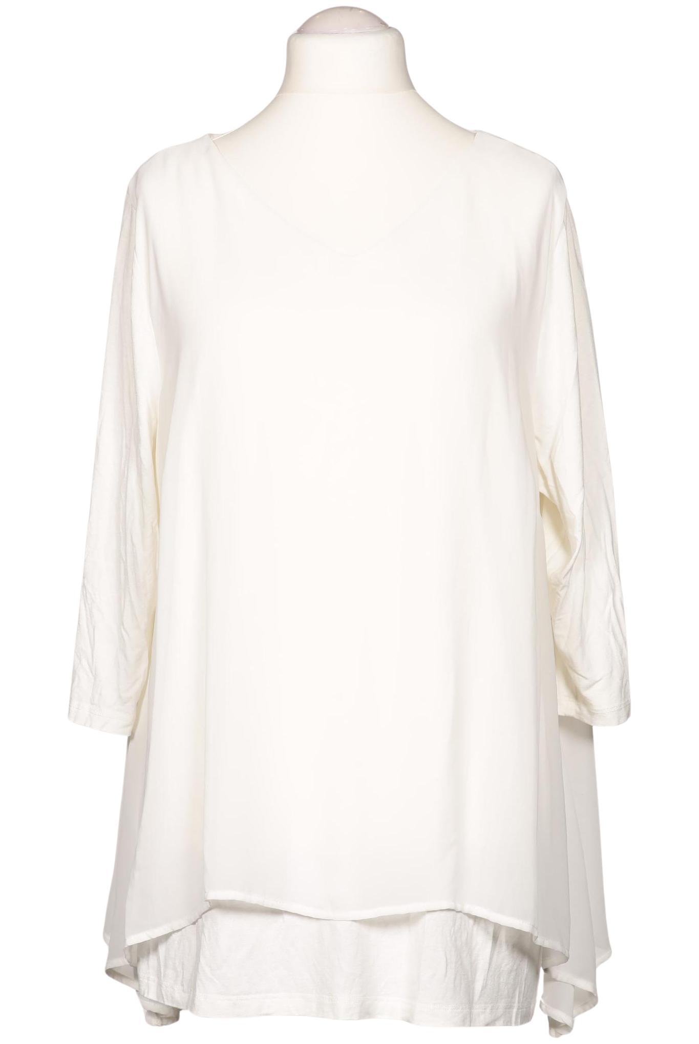 

sheego Damen Bluse, weiß, Gr. 48