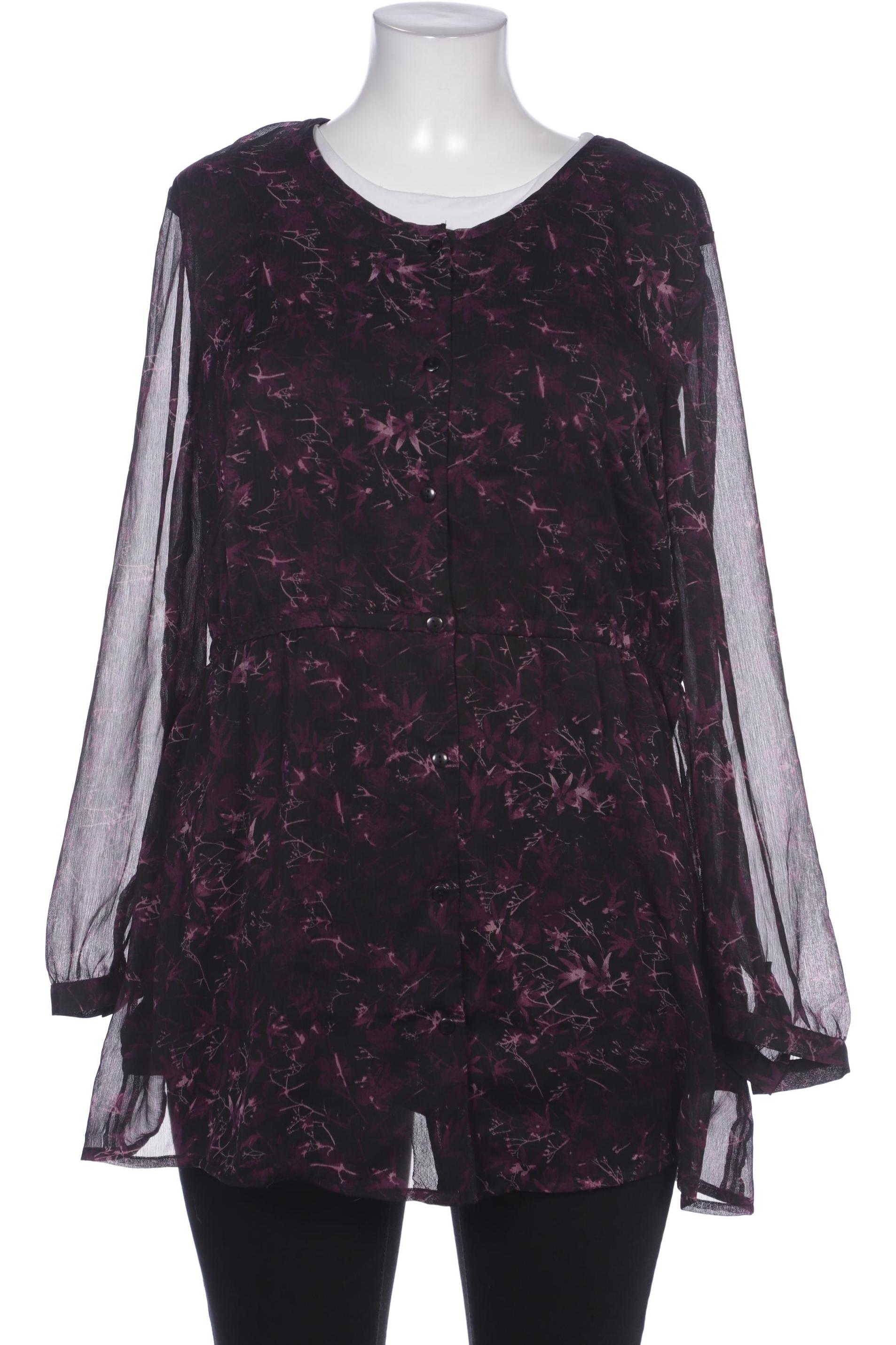 

sheego Damen Bluse, schwarz, Gr. 46