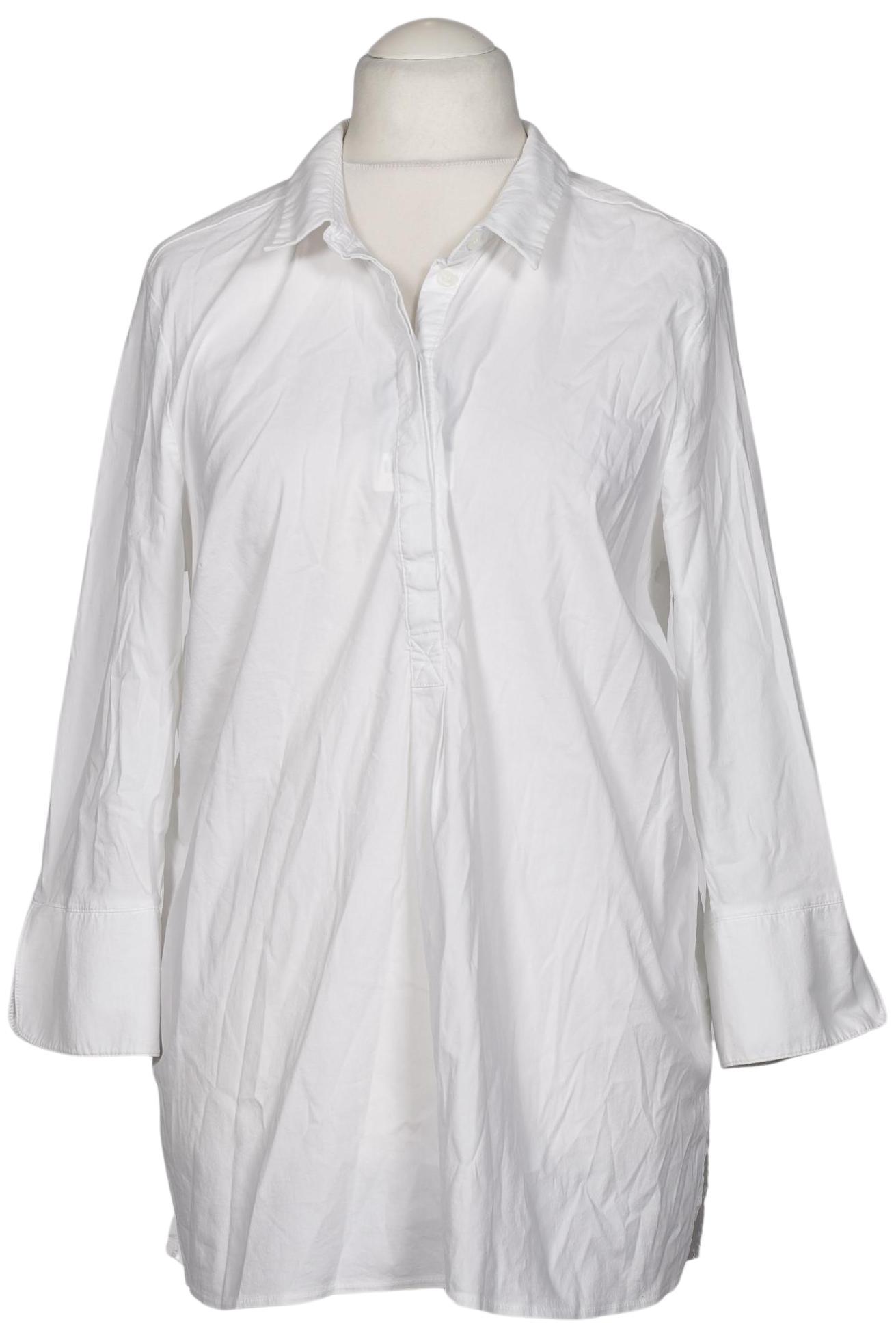 

sheego Damen Bluse, weiß, Gr. 46