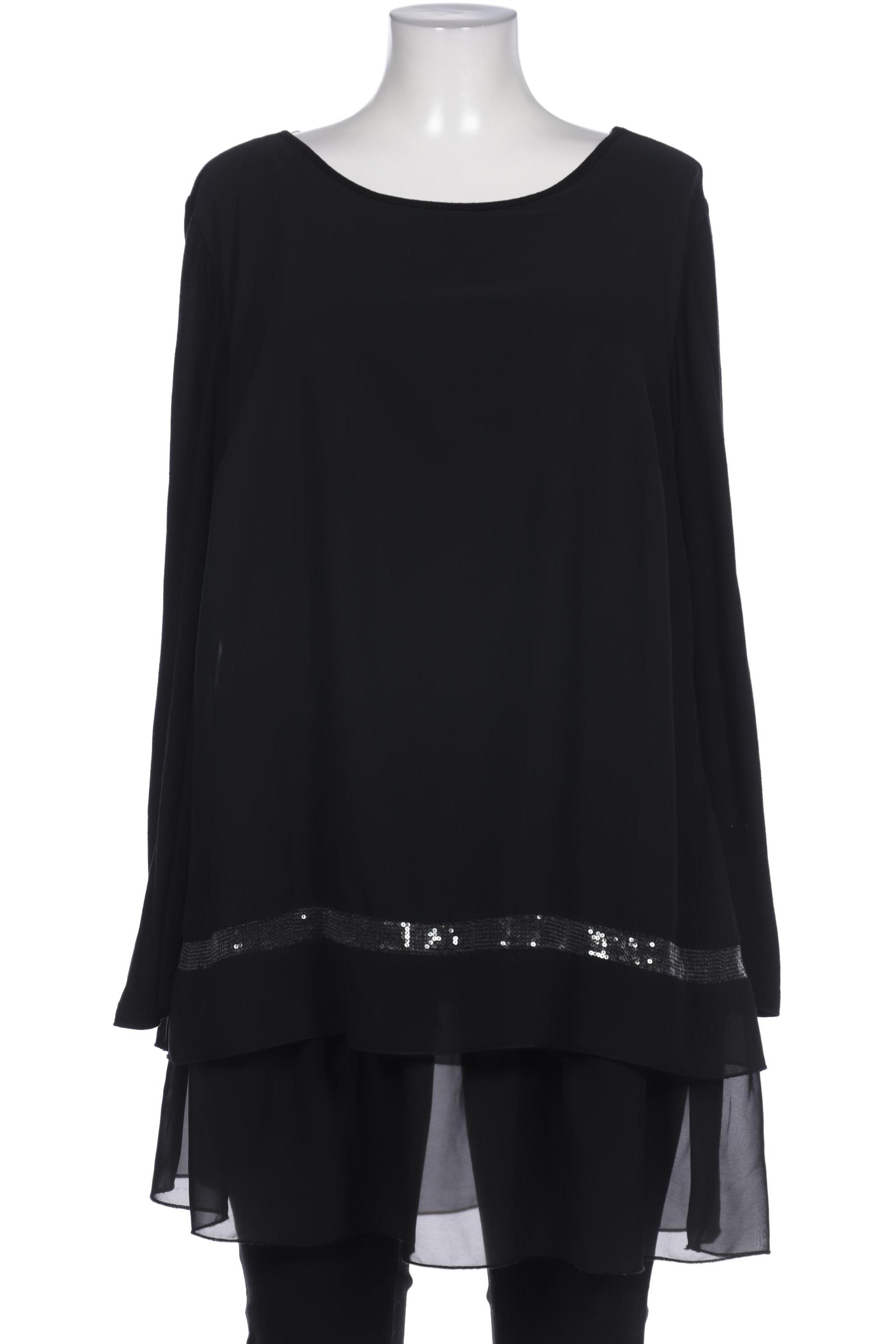 

sheego Damen Bluse, schwarz, Gr. 48