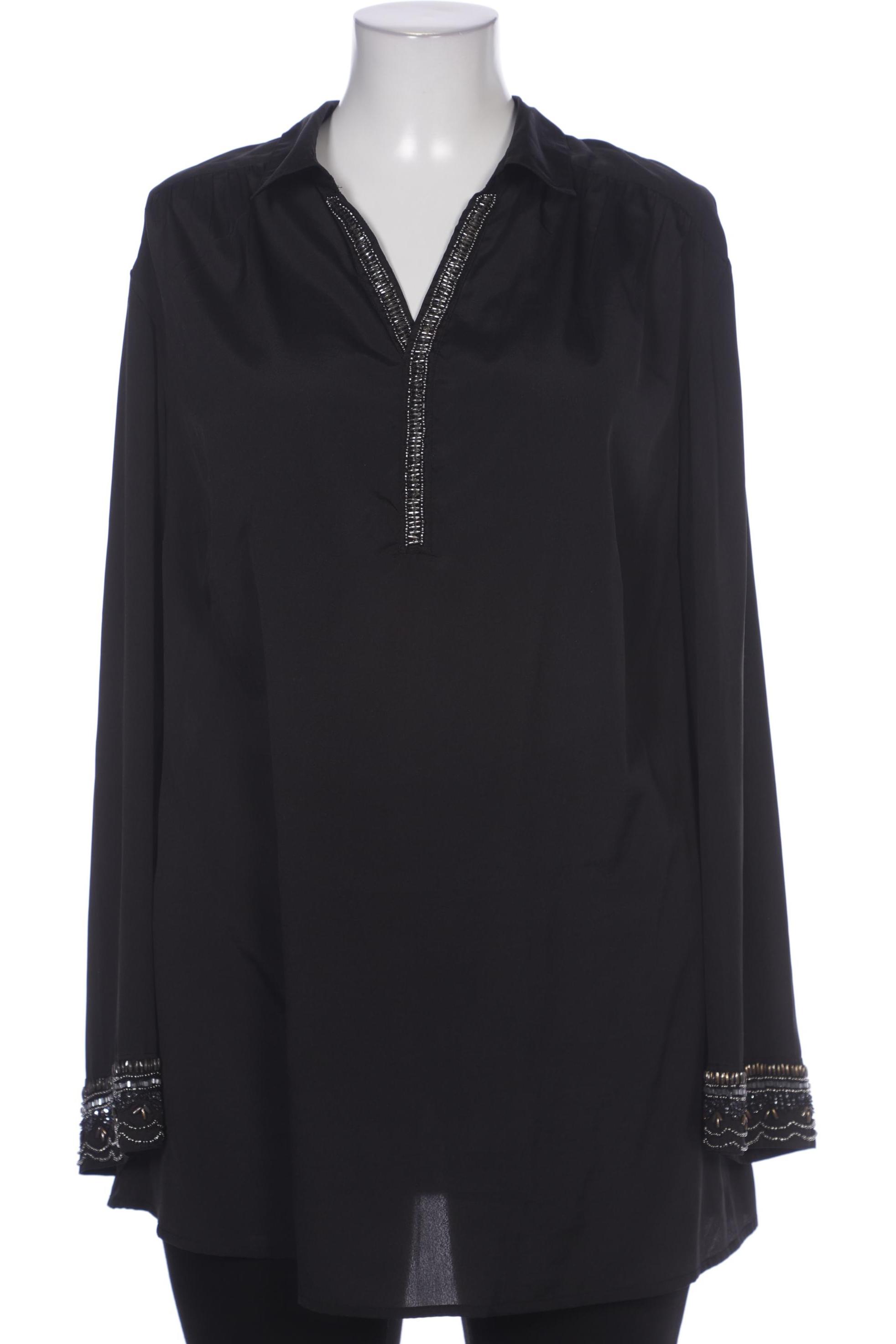 

sheego Damen Bluse, schwarz, Gr. 48