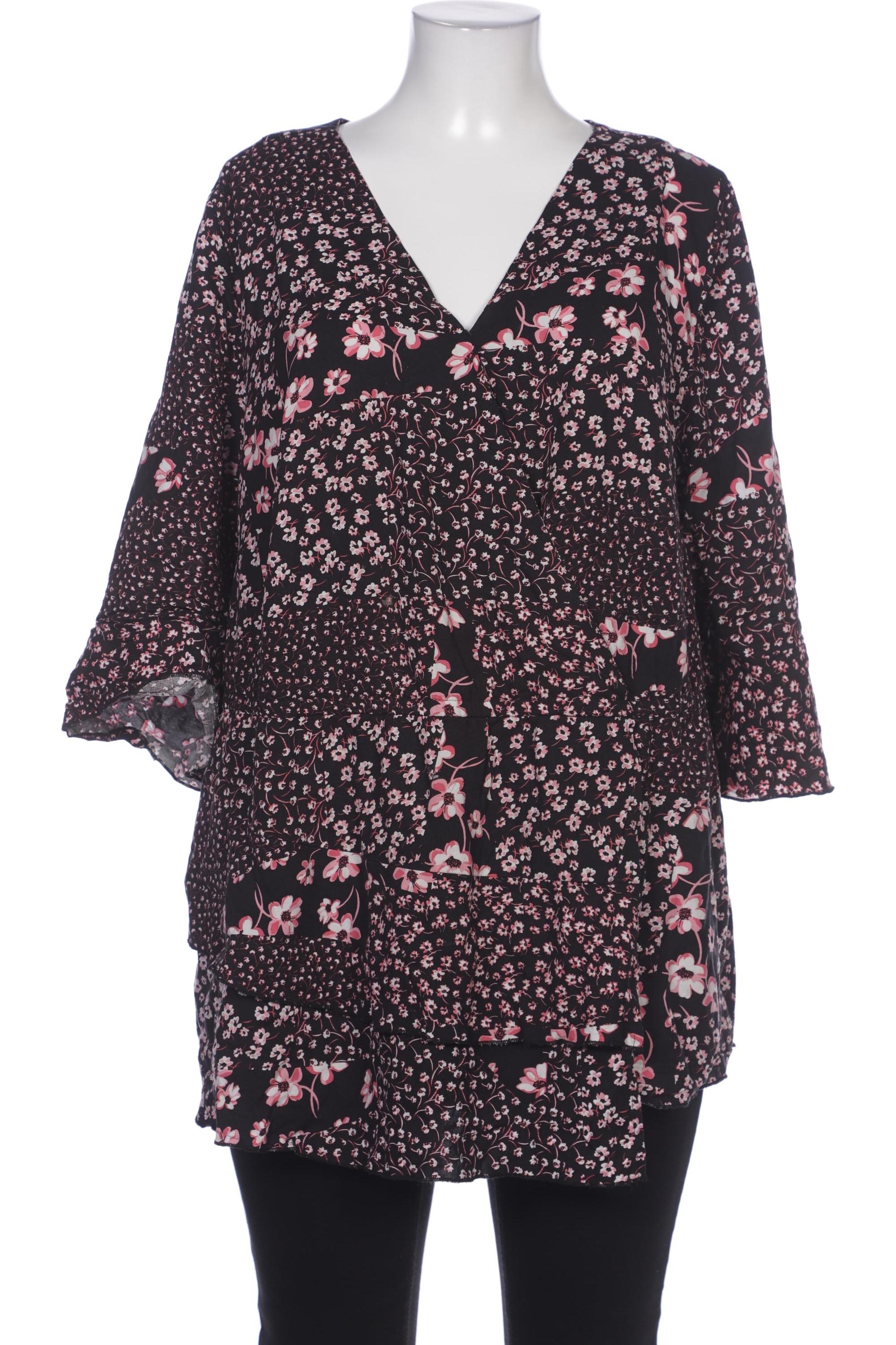 

sheego Damen Bluse, schwarz, Gr. 52