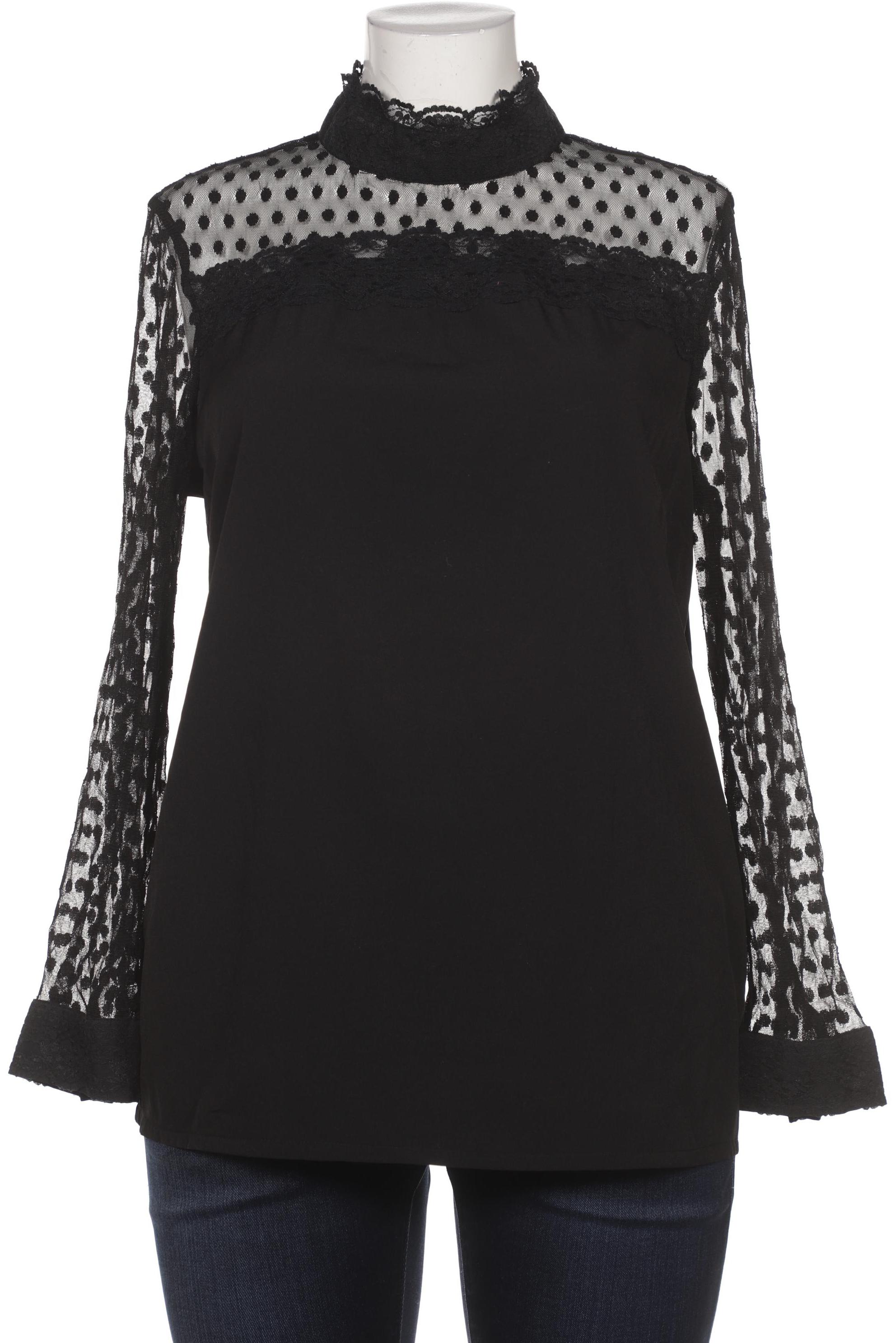 

sheego Damen Bluse, schwarz