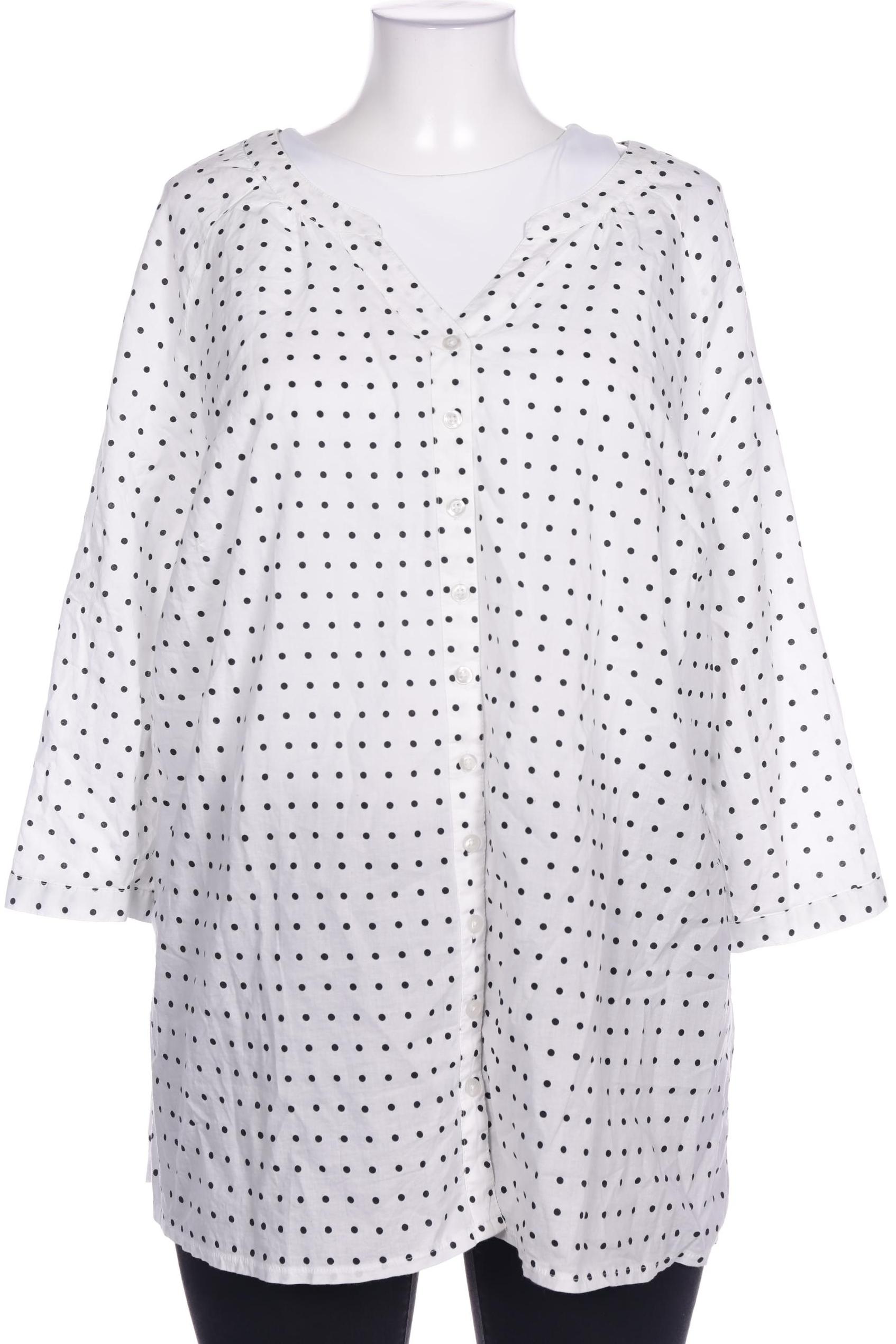 

sheego Damen Bluse, weiß, Gr. 52