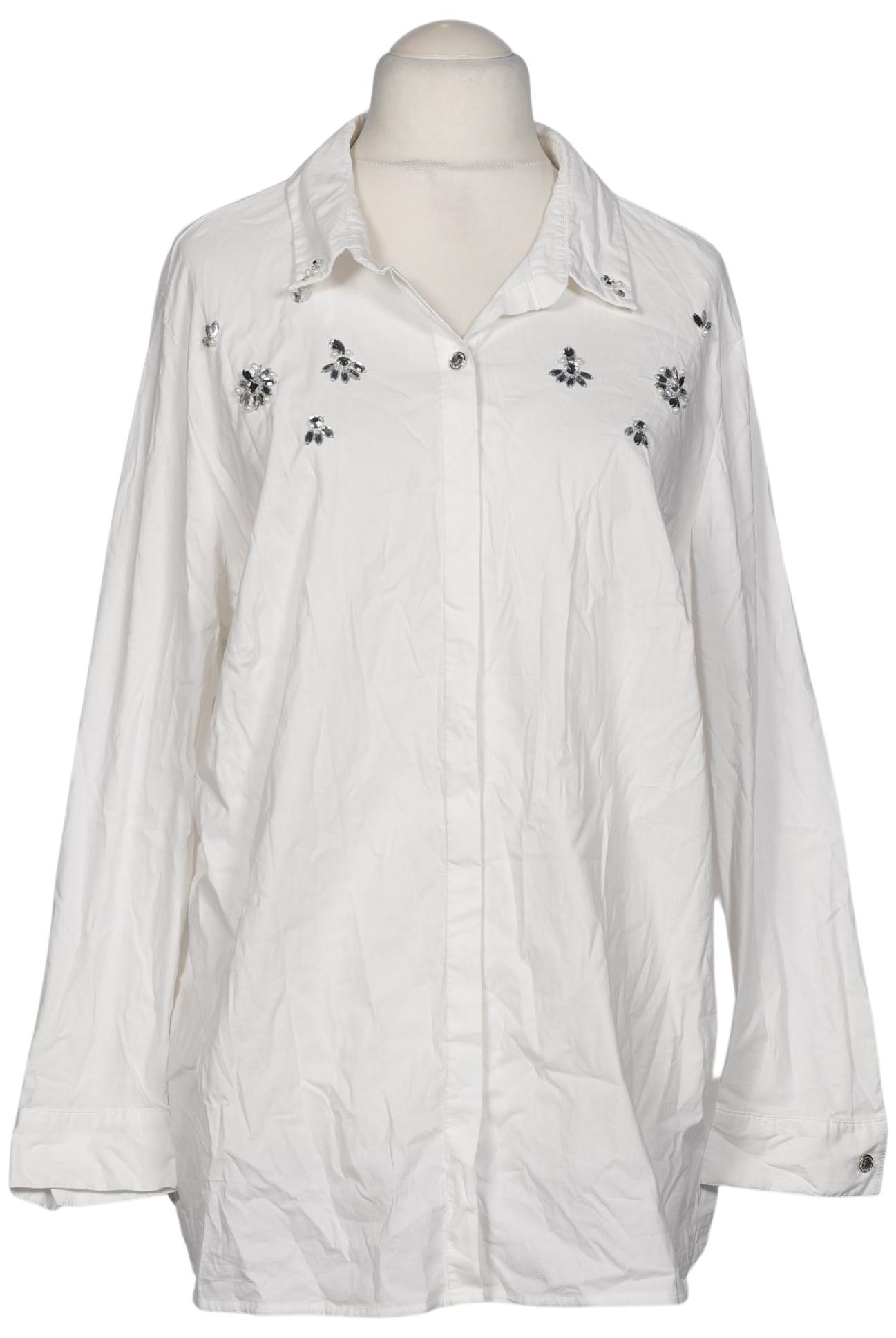 

sheego Damen Bluse, weiß, Gr. 52