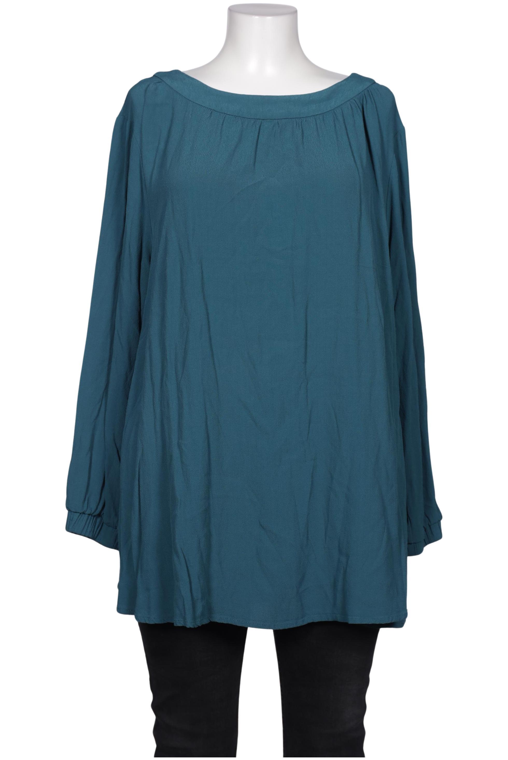 

sheego Damen Bluse, blau, Gr. 52