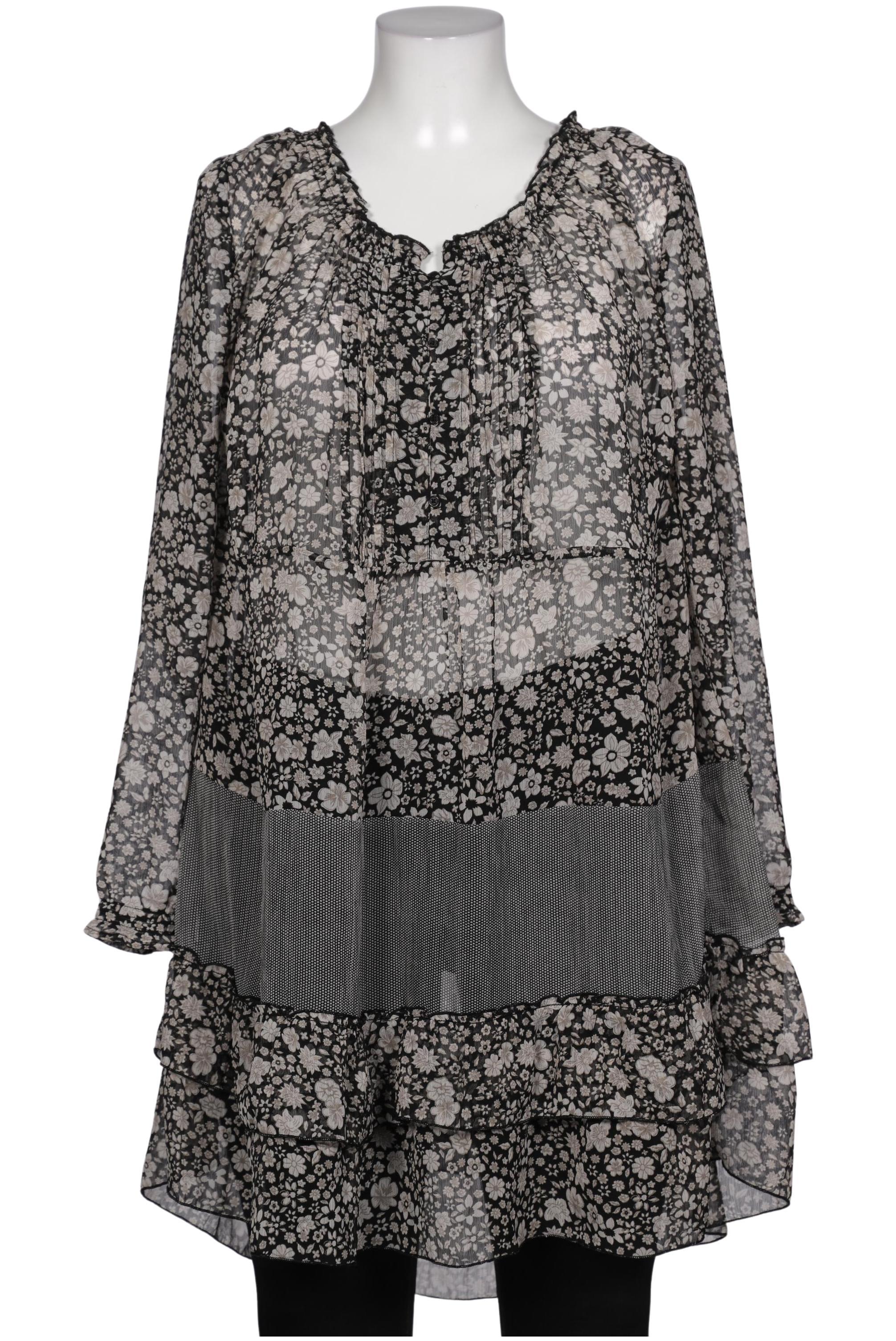 

sheego Damen Bluse, schwarz, Gr. 48