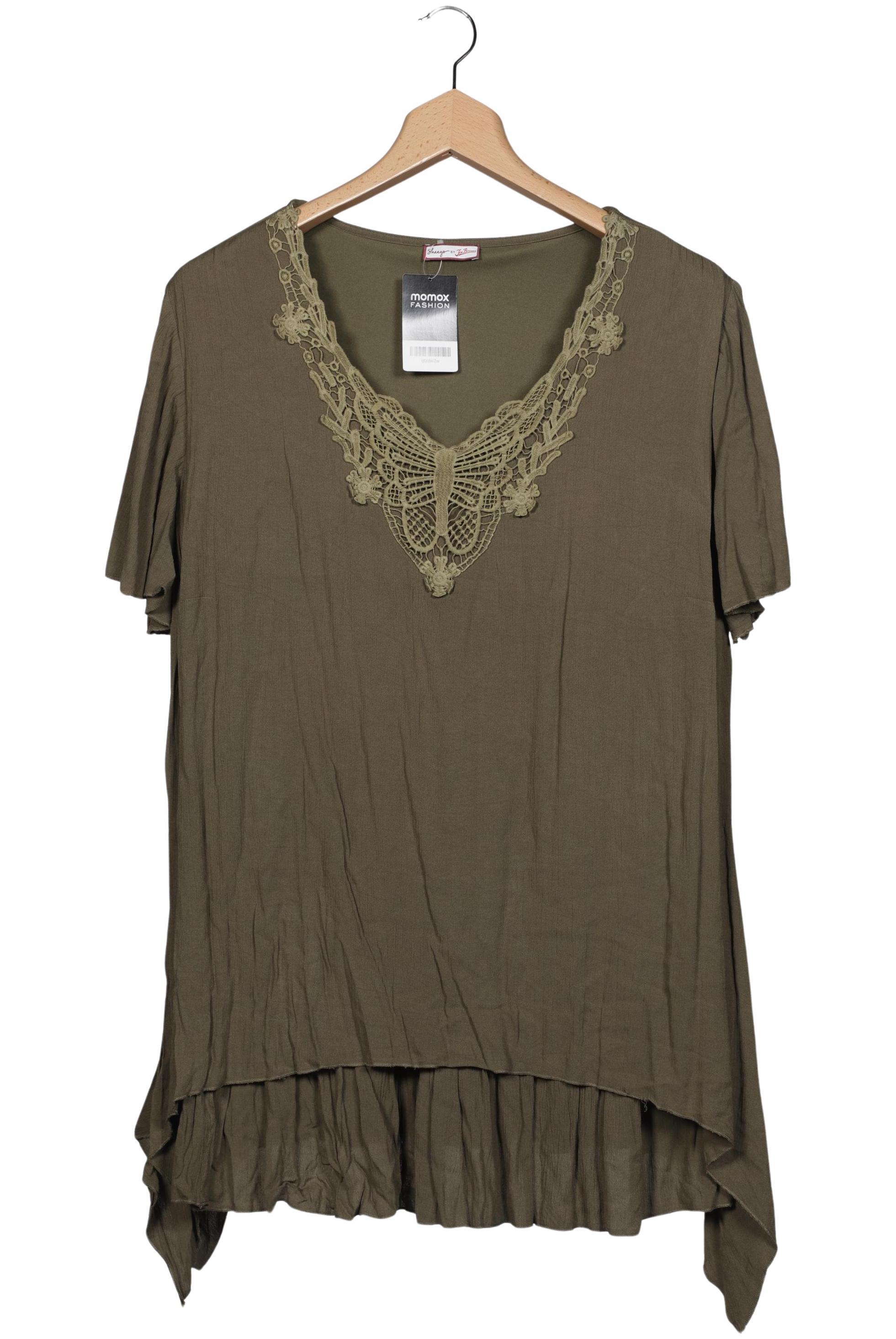 

sheego Damen Bluse, grün, Gr. 52
