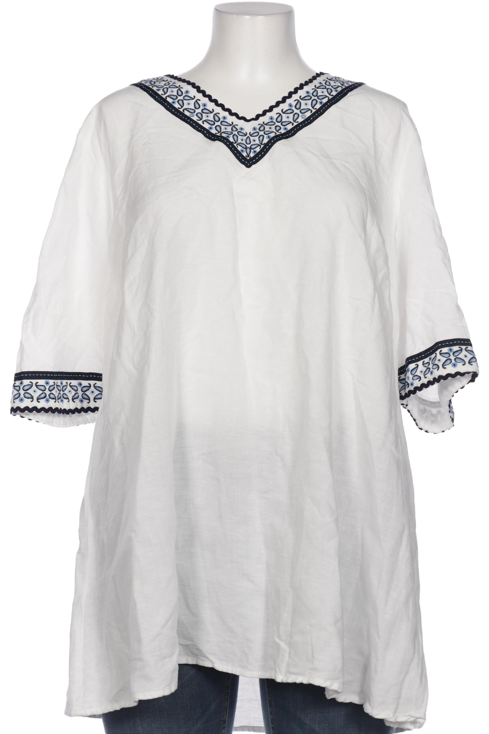 

sheego Damen Bluse, weiß, Gr. 48