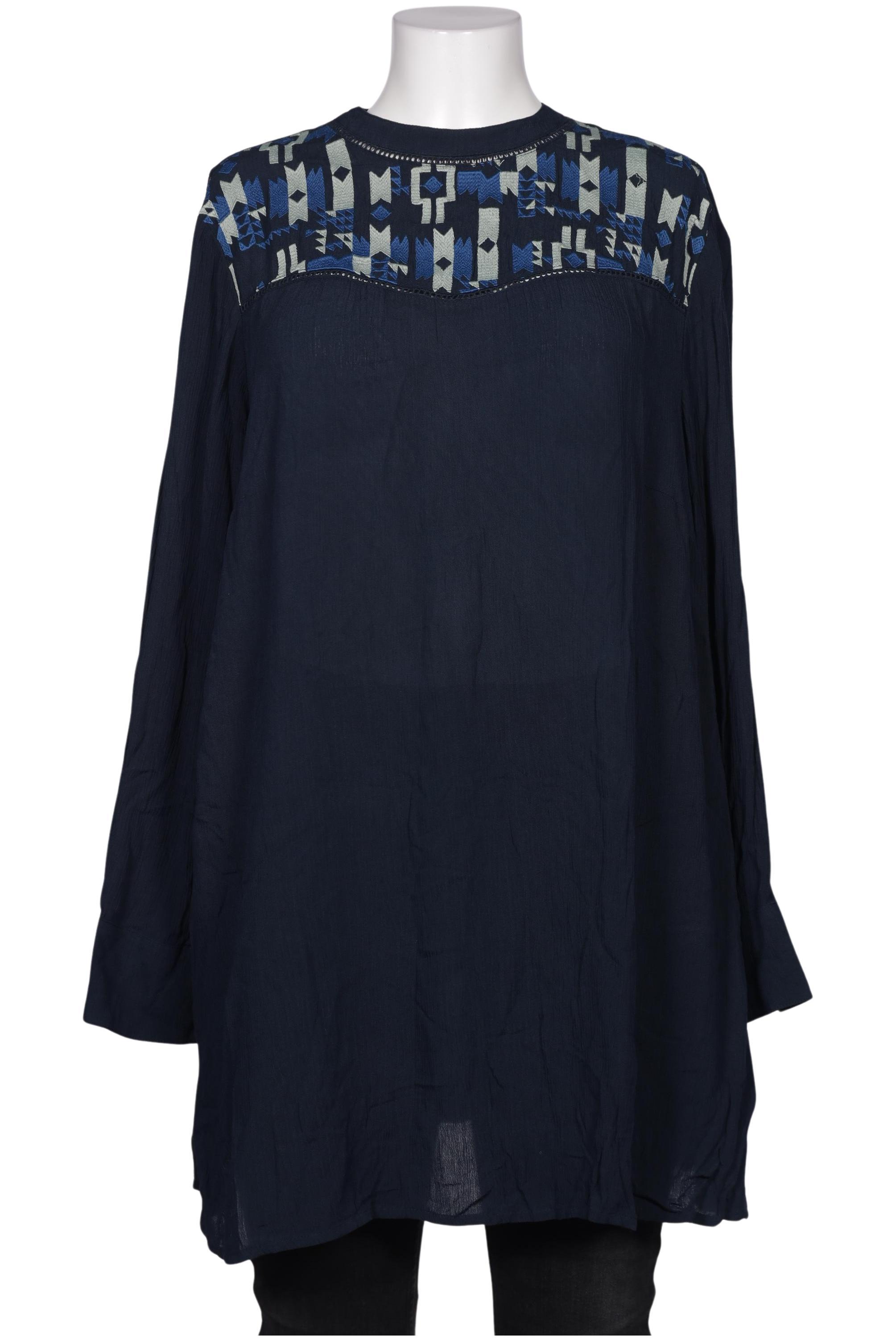 

sheego Damen Bluse, marineblau, Gr. 46
