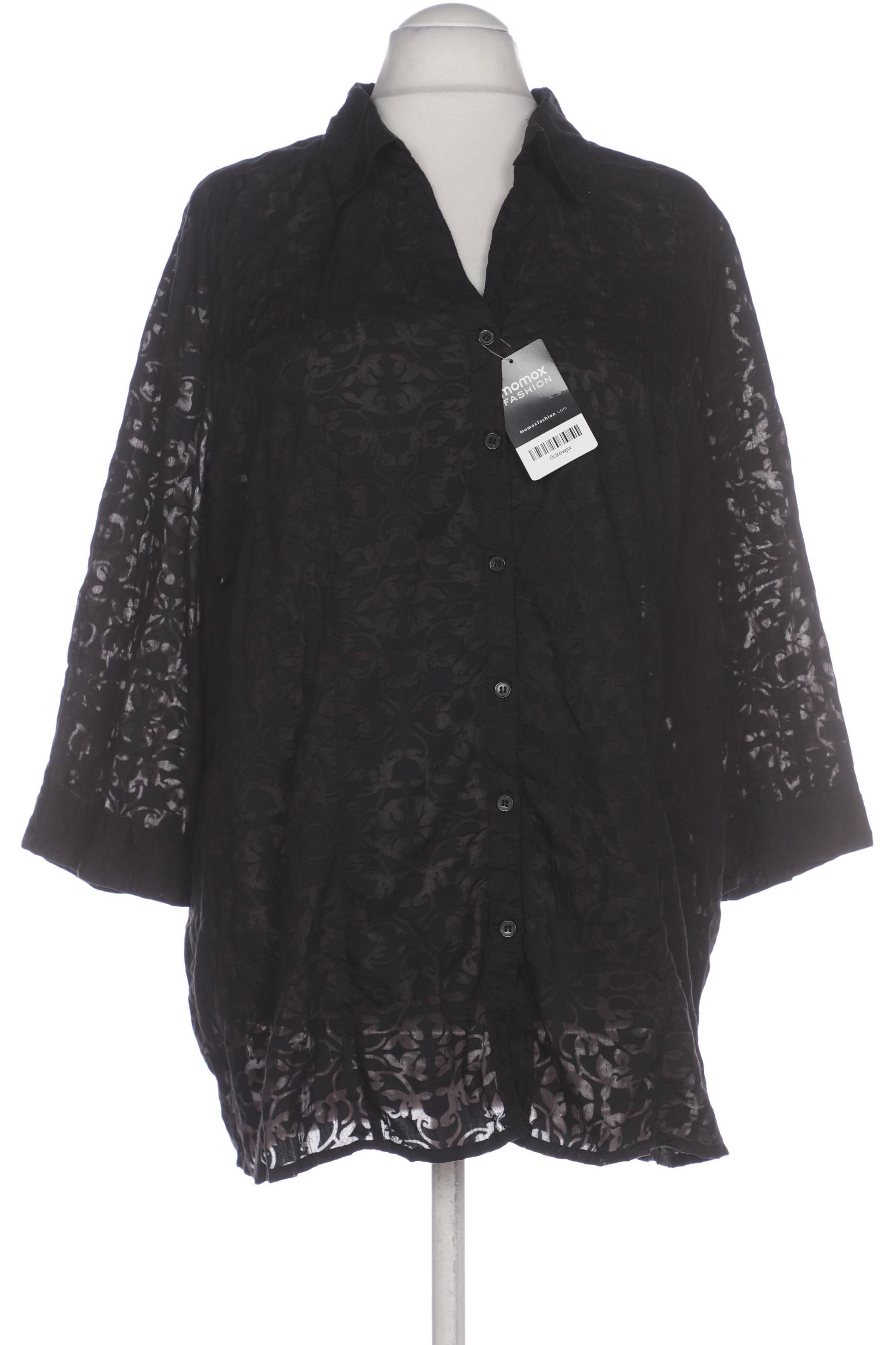 

sheego Damen Bluse, schwarz, Gr. 48