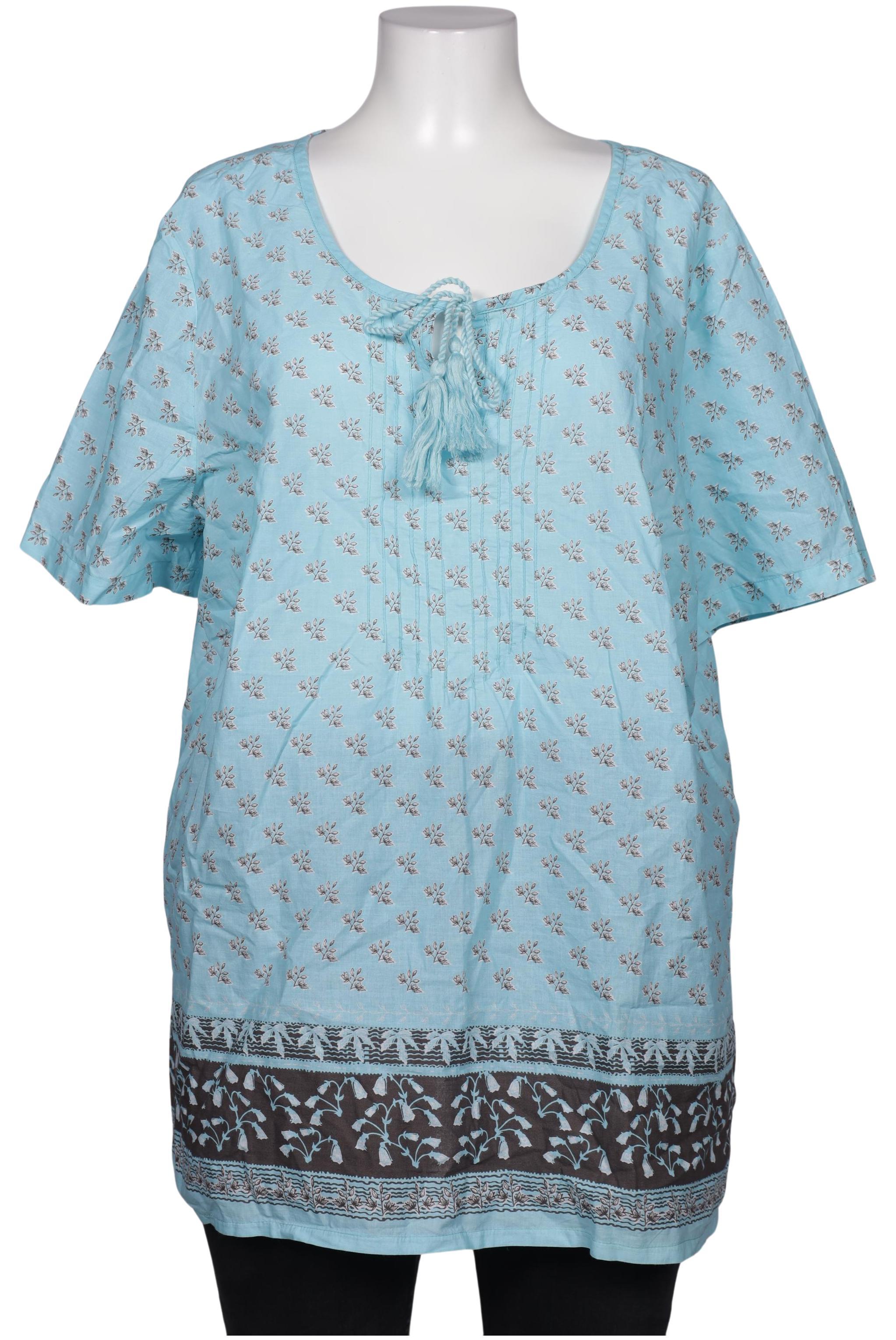 

sheego Damen Bluse, blau, Gr. 52