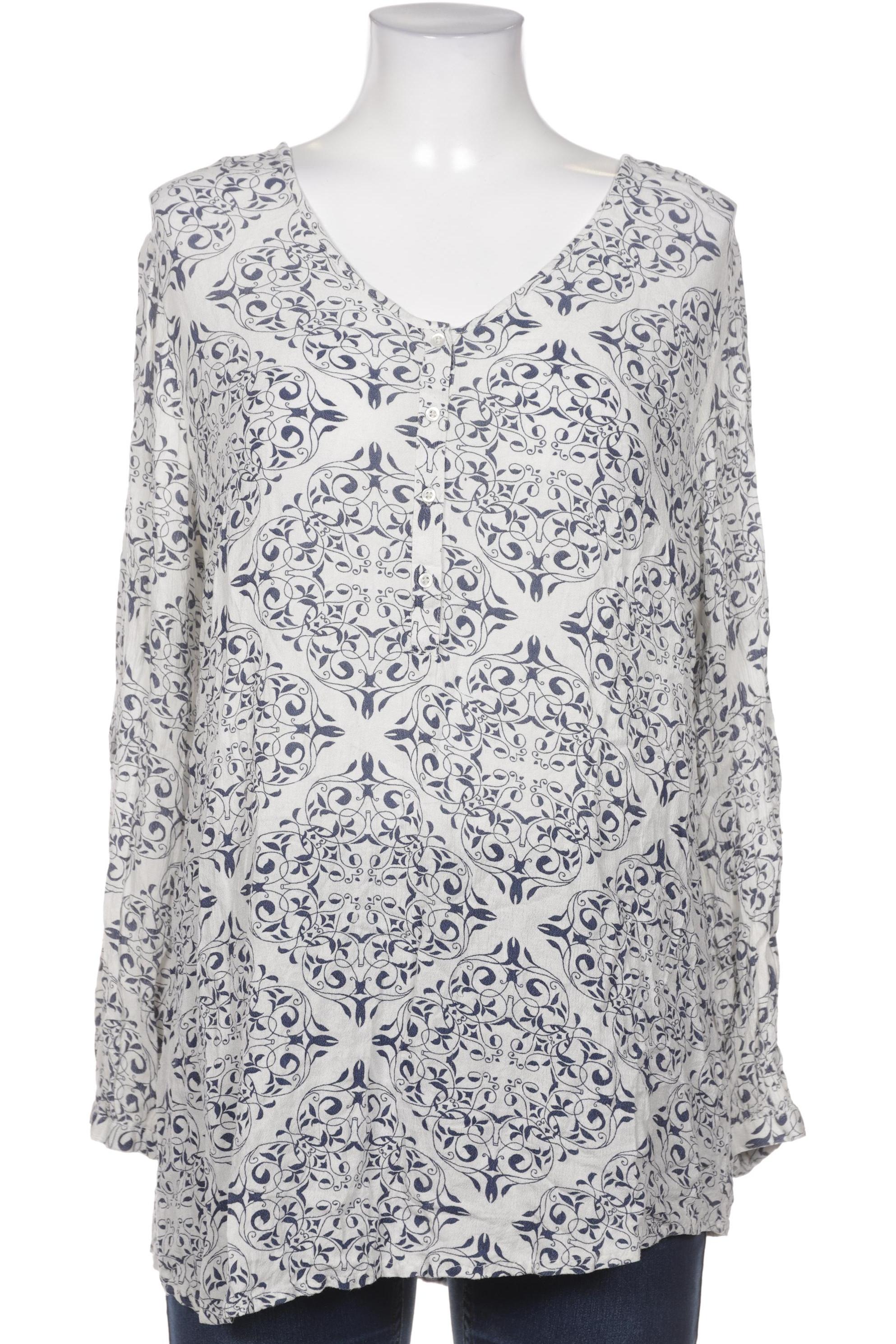 

sheego Damen Bluse, weiß, Gr. 42