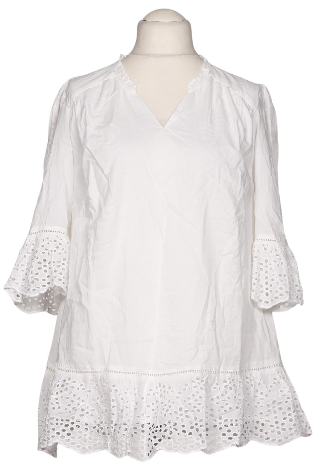 

sheego Damen Bluse, weiß, Gr. 42