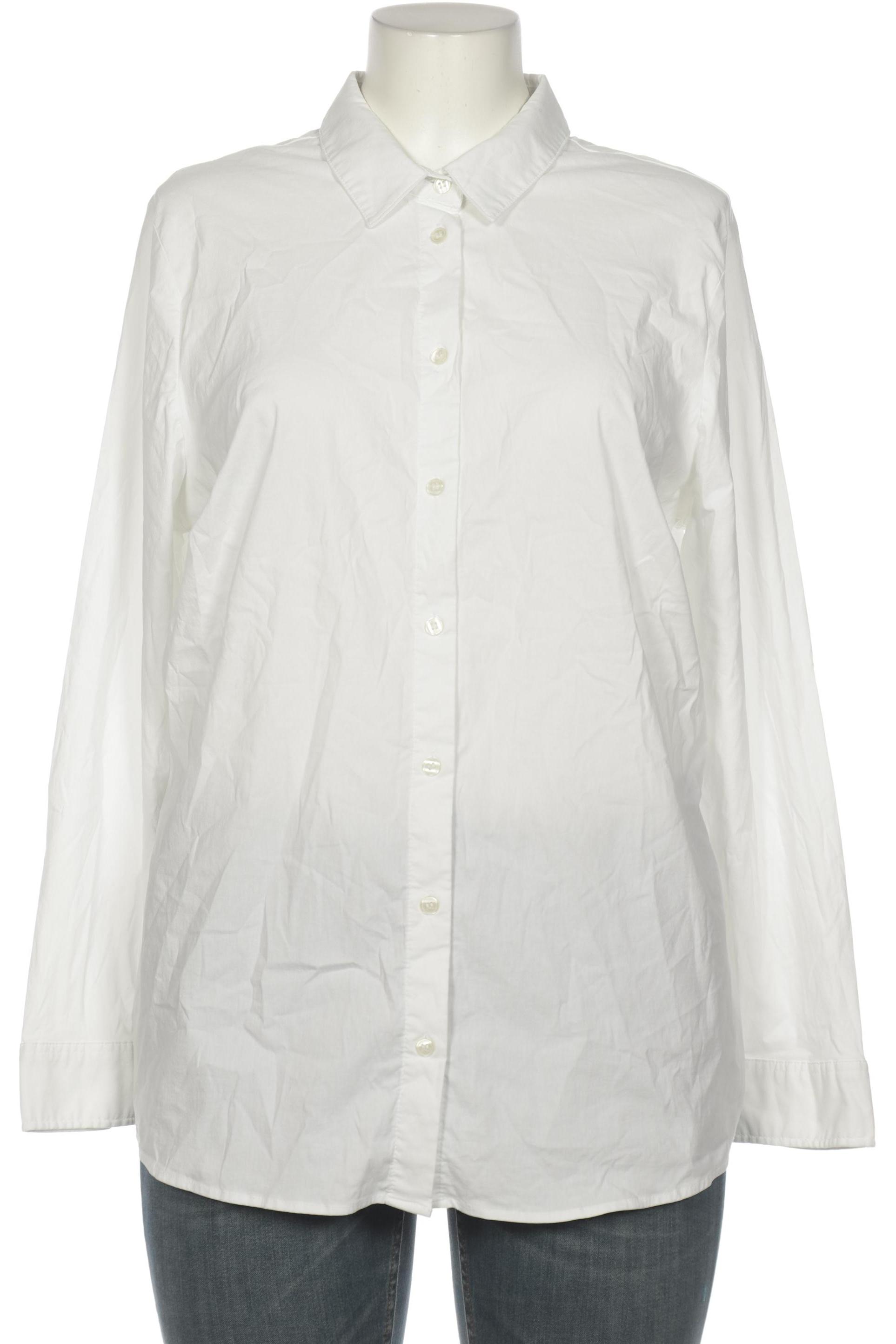 

sheego Damen Bluse, weiß, Gr. 48