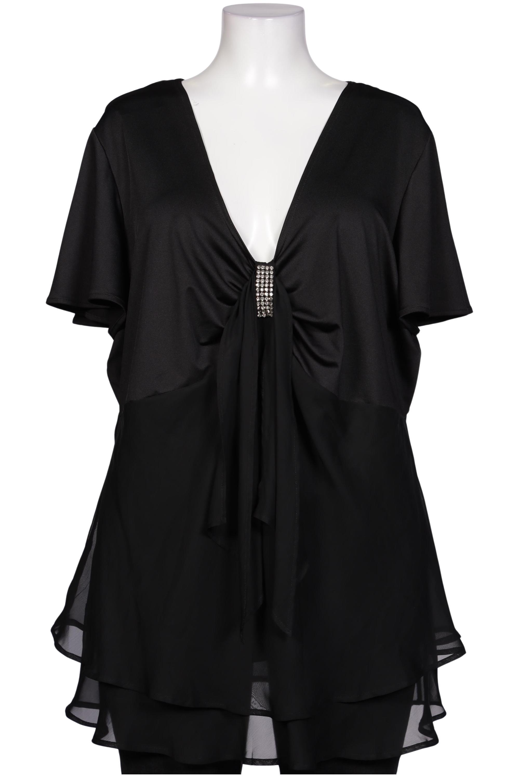 

sheego Damen Bluse, schwarz, Gr. 52