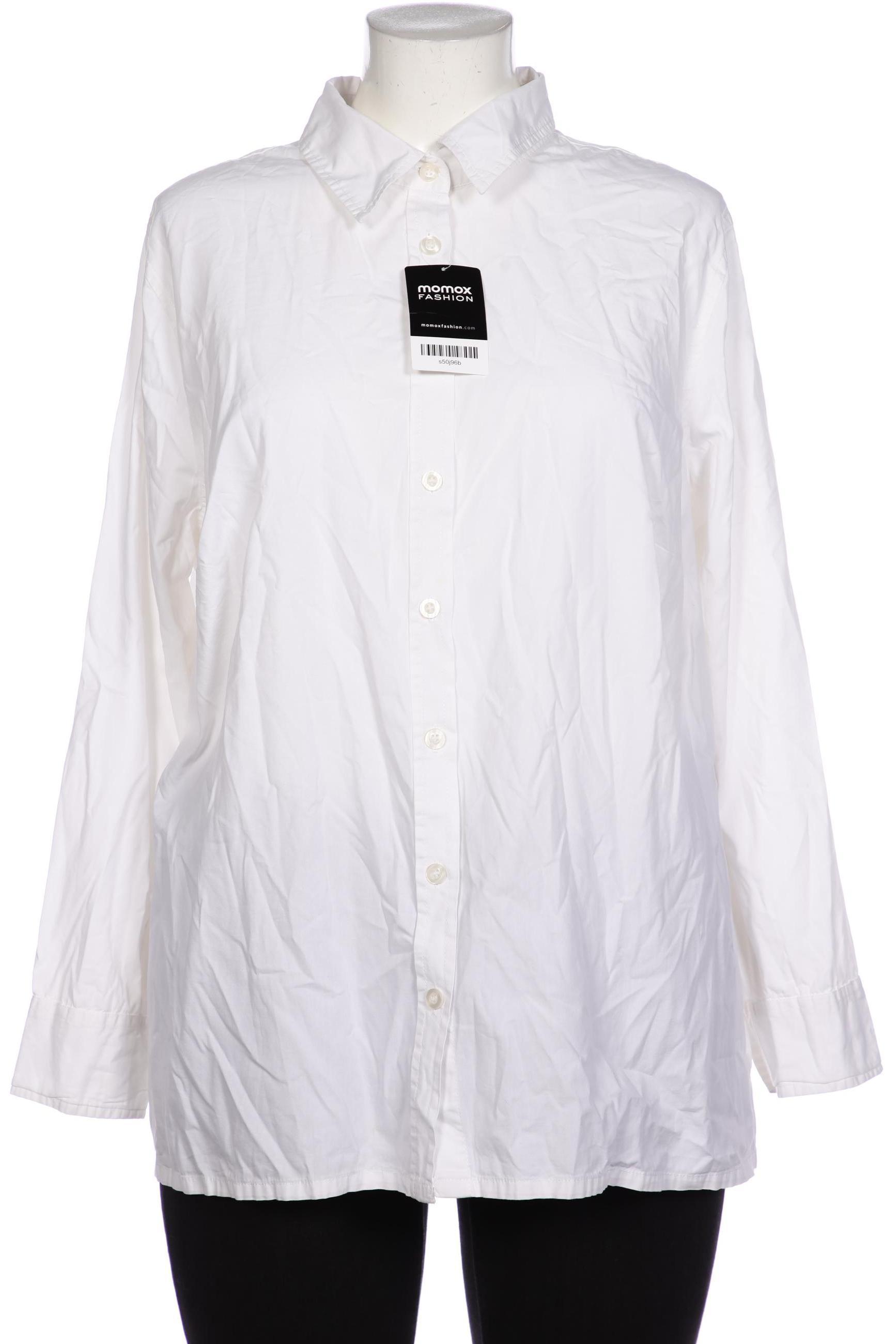 

sheego Damen Bluse, weiß, Gr. 48