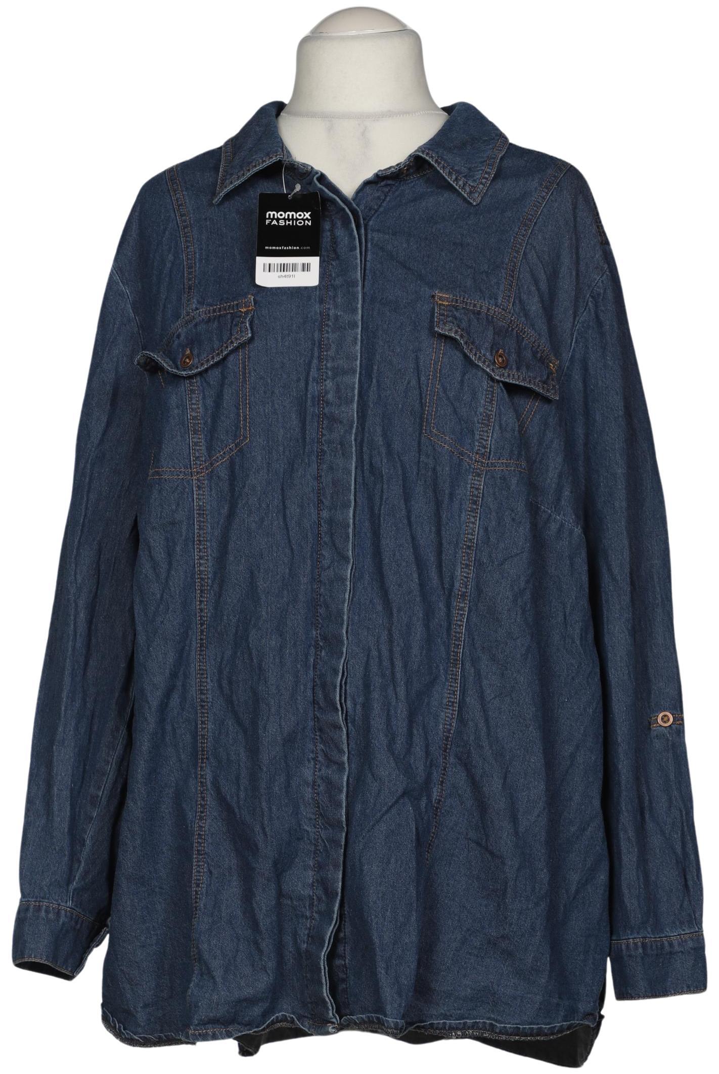 

sheego Damen Bluse, blau, Gr. 54