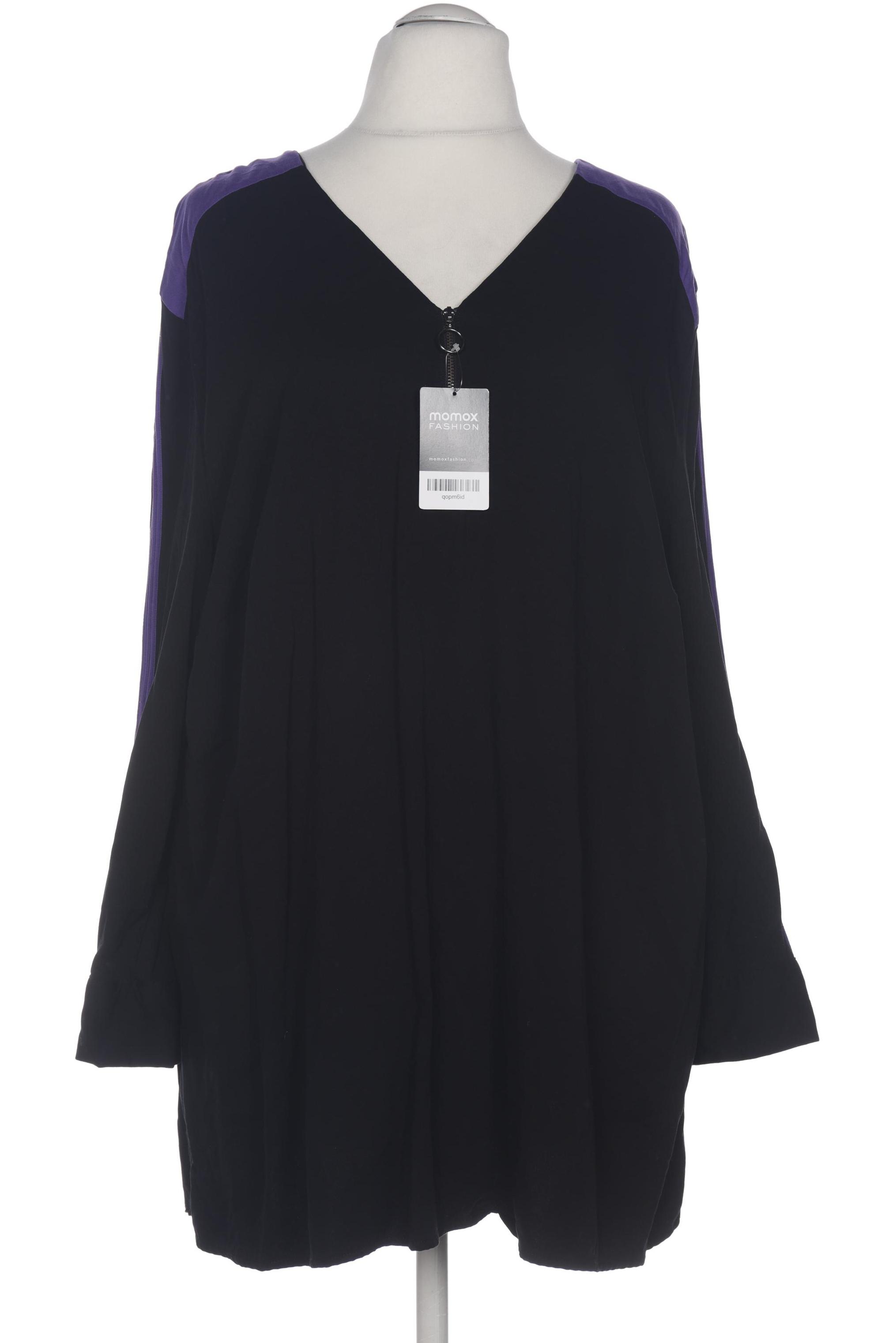 

sheego Damen Bluse, schwarz