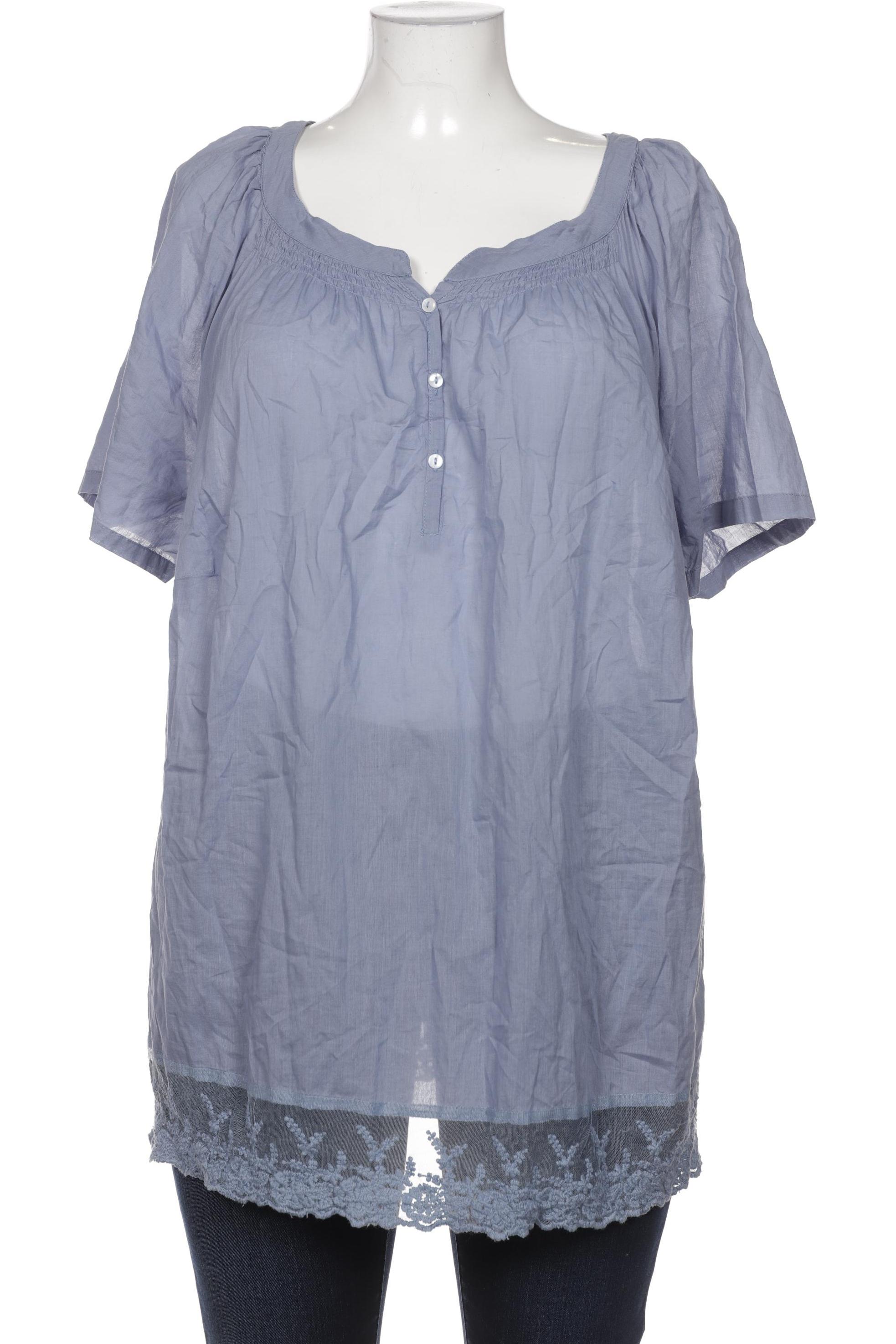 

sheego Damen Bluse, blau, Gr. 52
