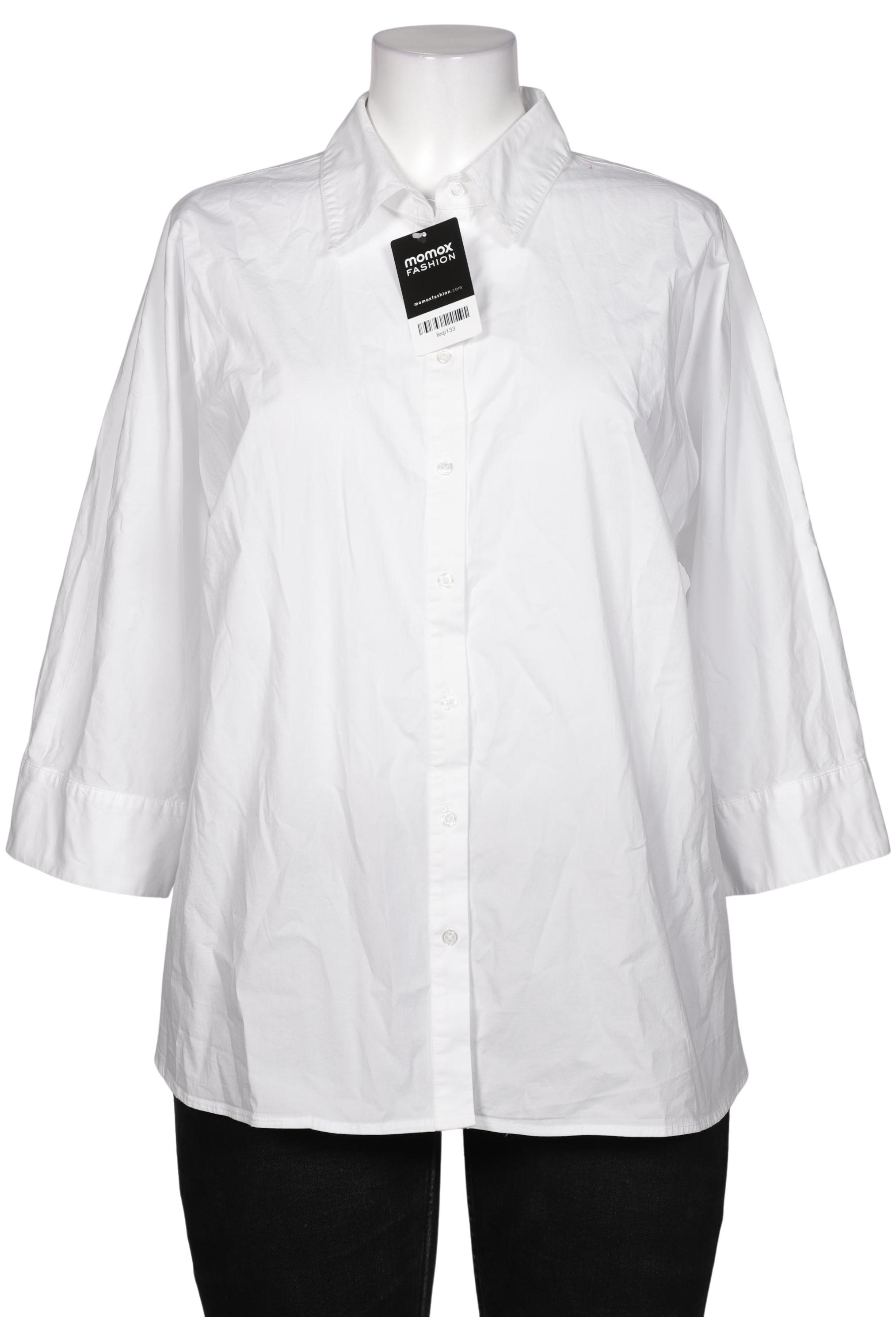 

sheego Damen Bluse, weiß, Gr. 46