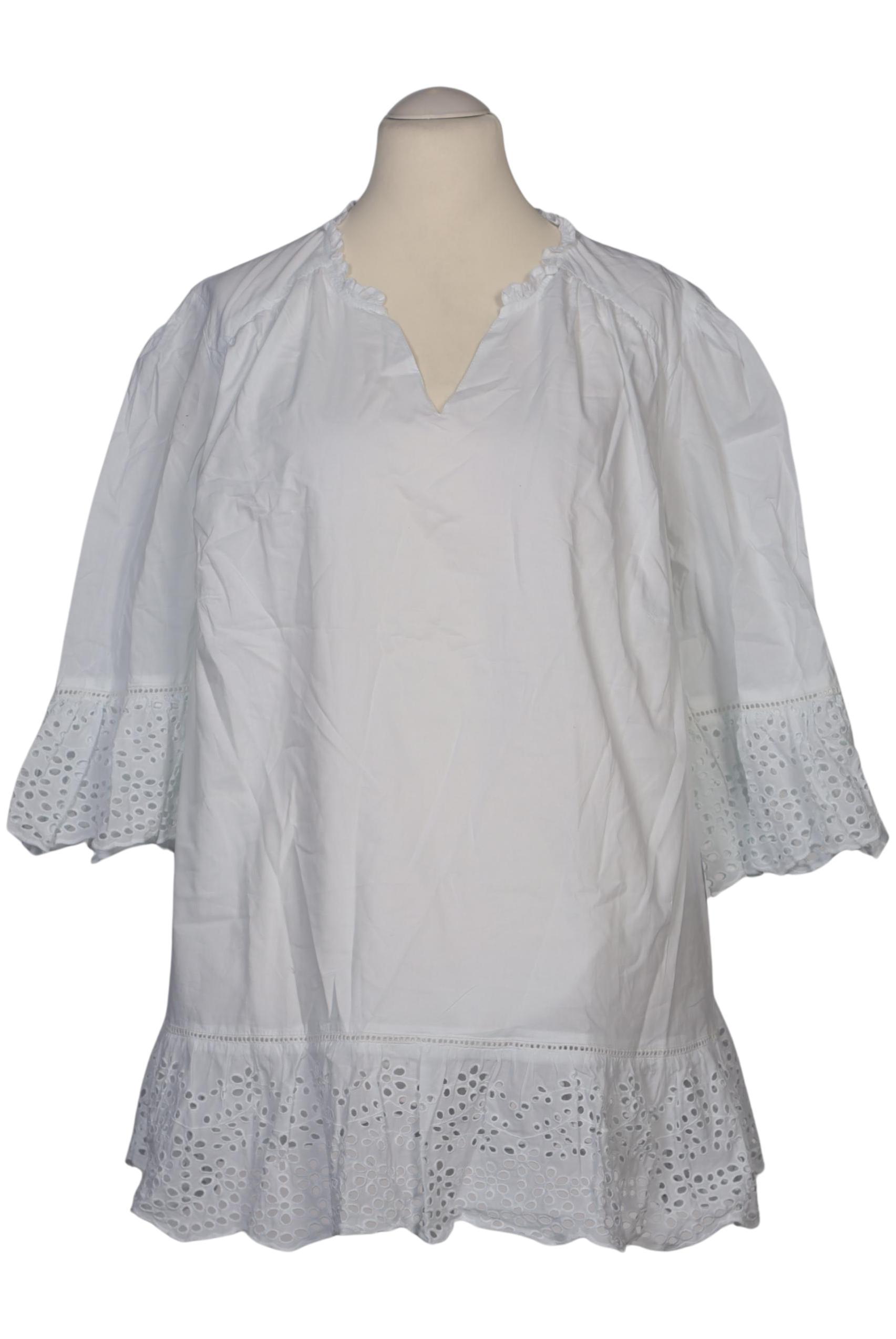 

sheego Damen Bluse, weiß, Gr. 50
