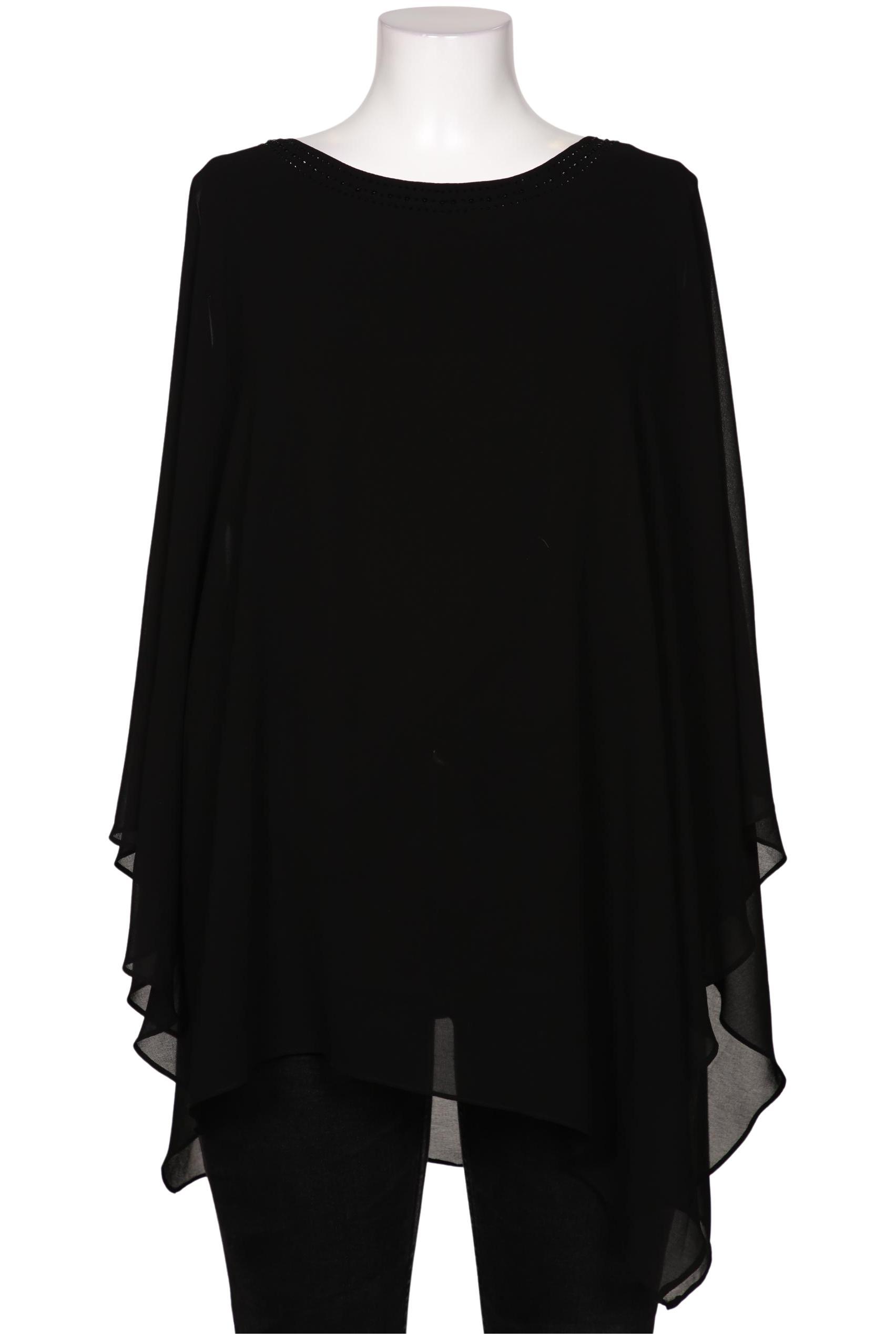 

sheego Damen Bluse, schwarz, Gr. 46