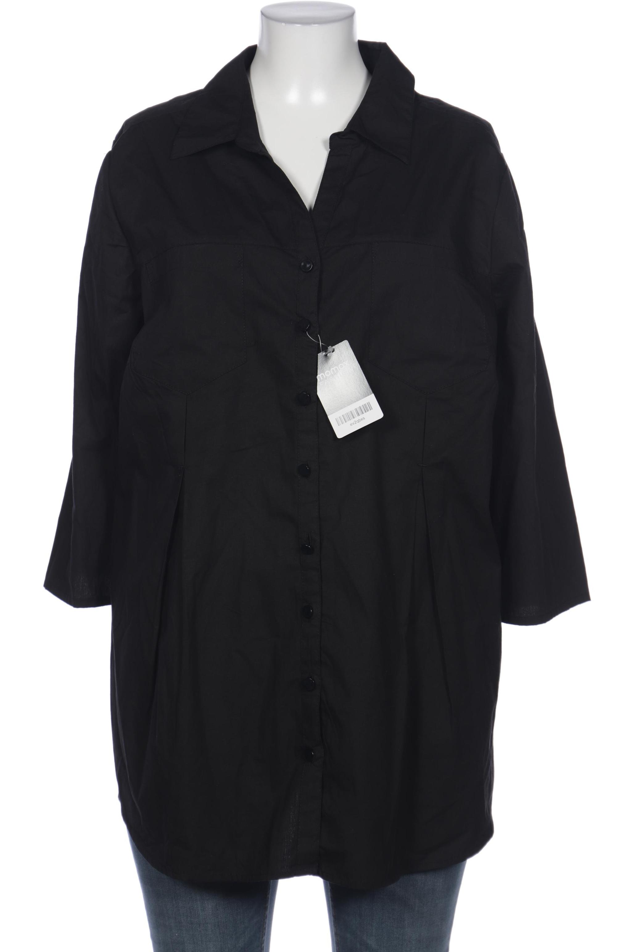 

sheego Damen Bluse, schwarz
