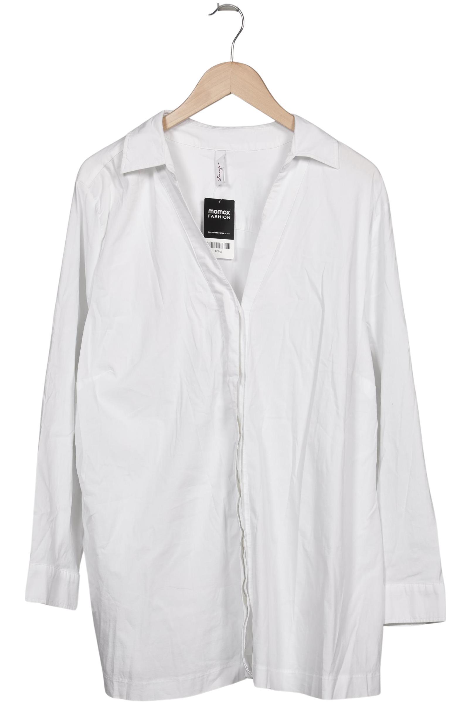 

sheego Damen Bluse, weiß, Gr. 50