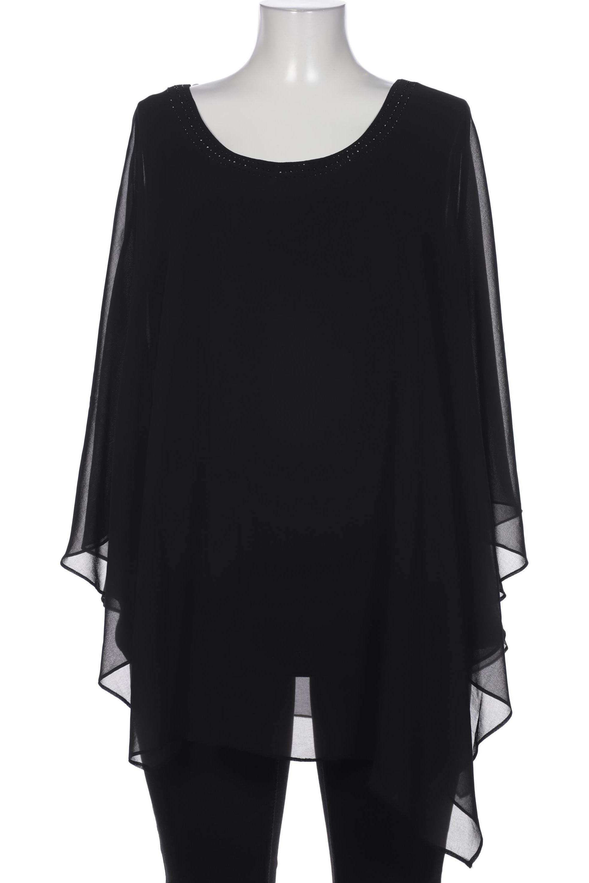 

sheego Damen Bluse, schwarz, Gr. 48