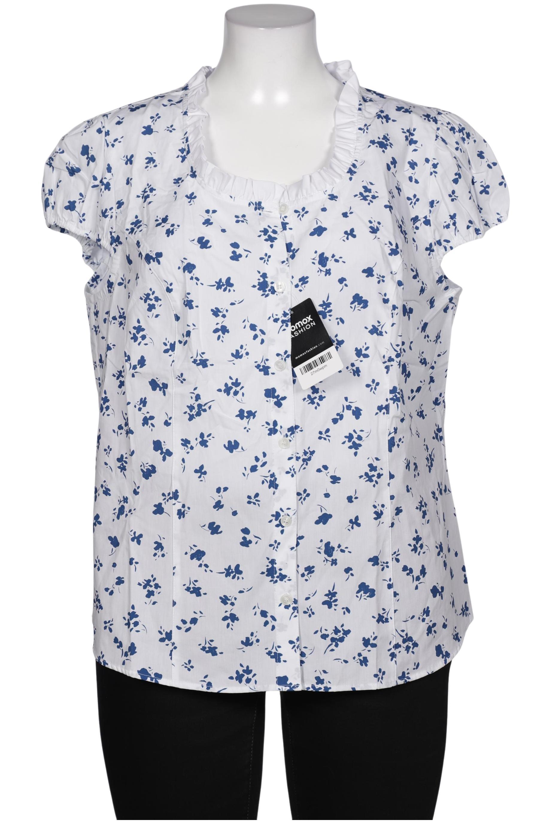 

sheego Damen Bluse, weiß, Gr. 46