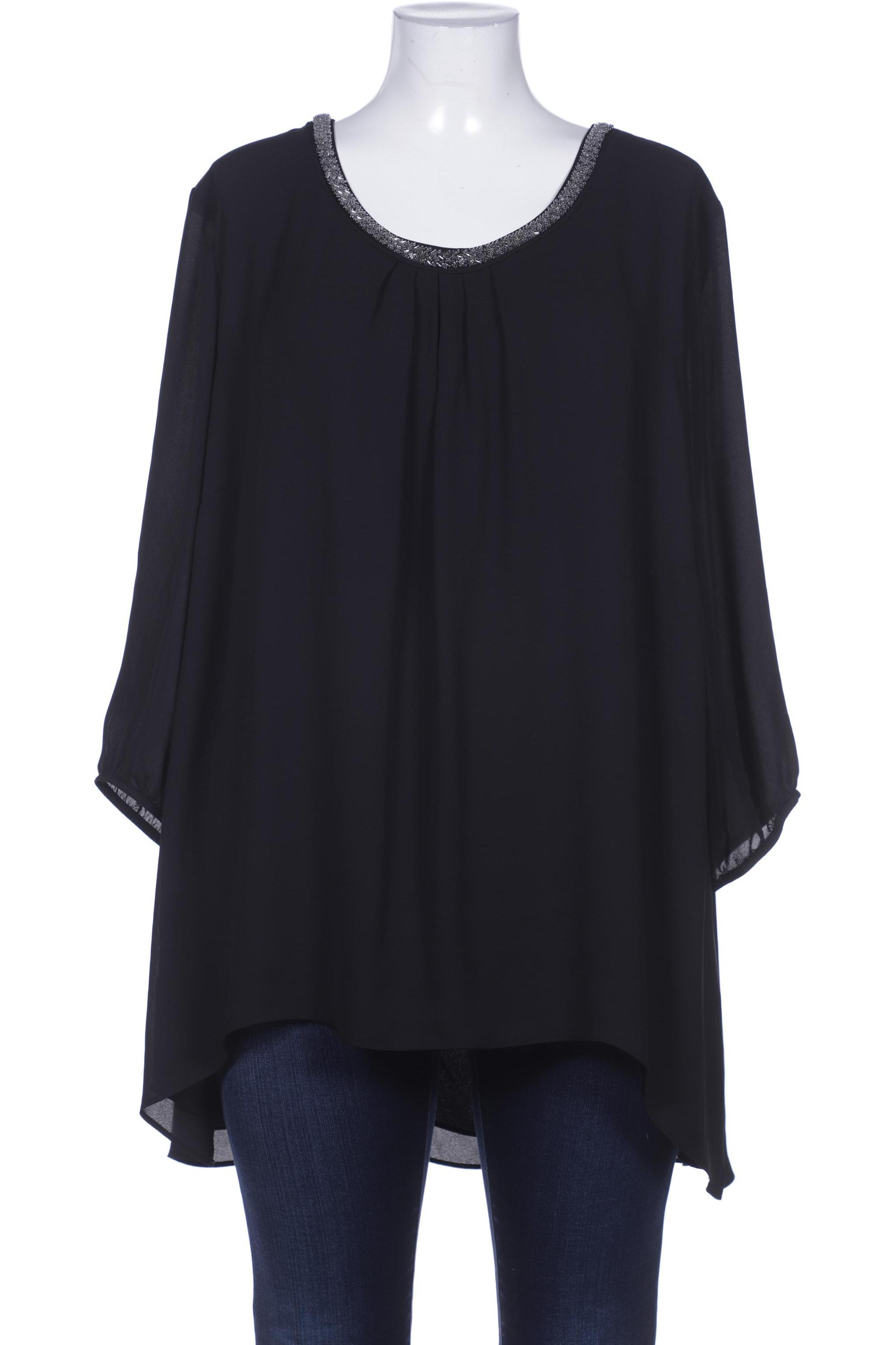 

sheego Damen Bluse, schwarz